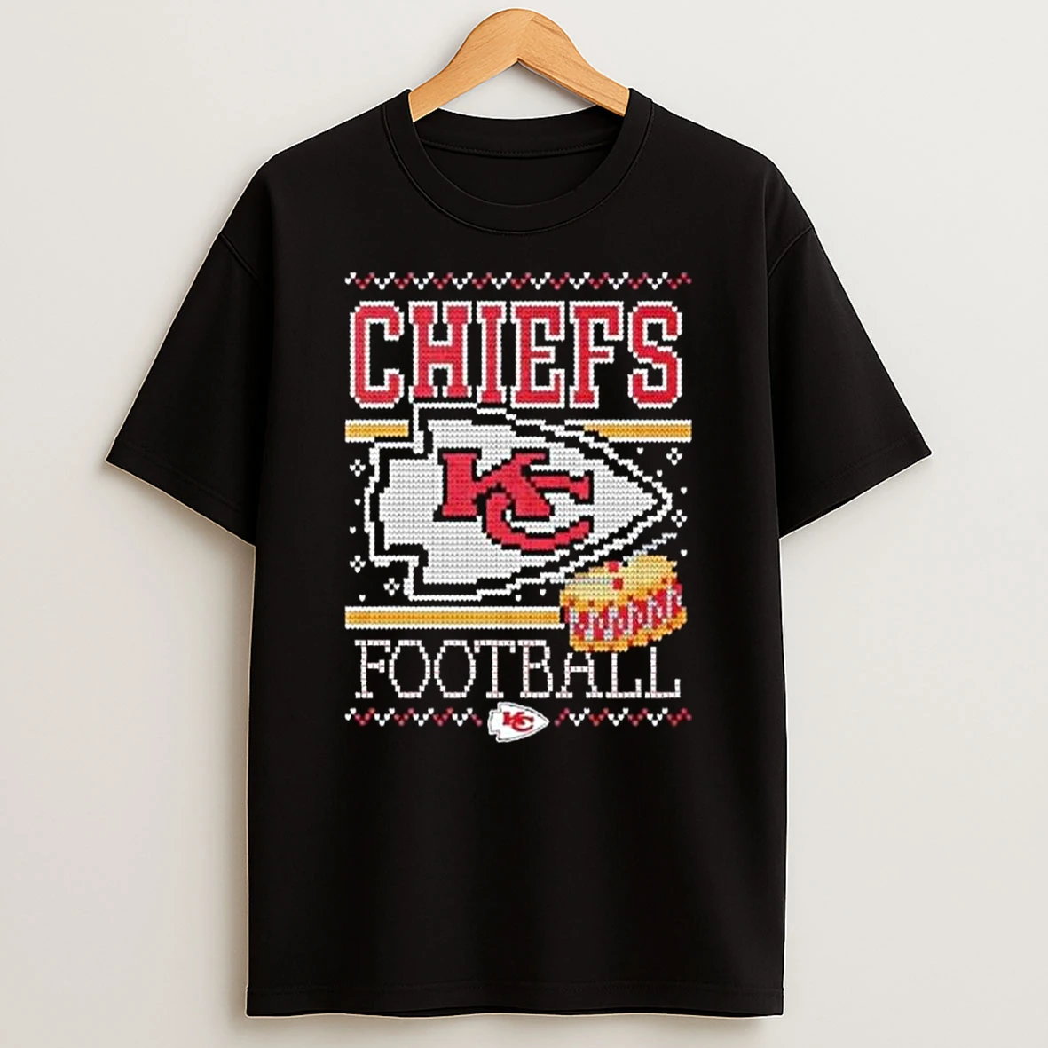 Kansas City Chiefs Nfl Holiday Ugly Christmas 2025 T Shirt