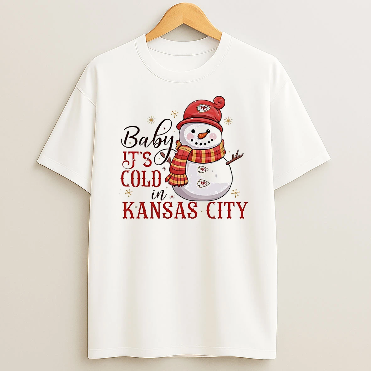 Kansas City Chiefs Baby Its Cold In Kansas City Circle T Shirt