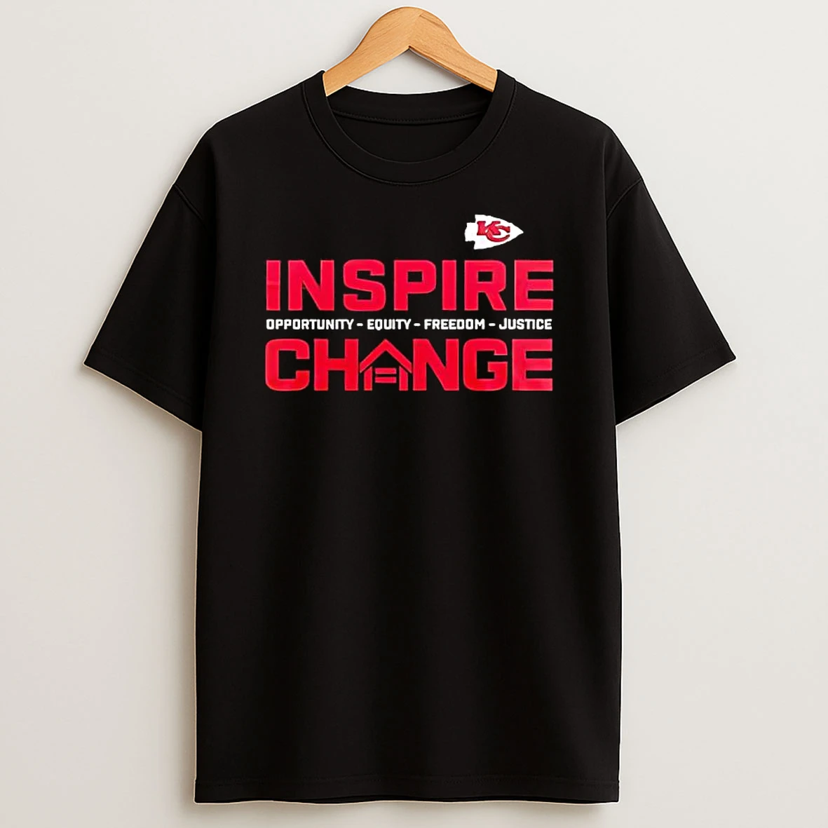 Kansas City Chiefs X Inspire Change Logo T Shirt