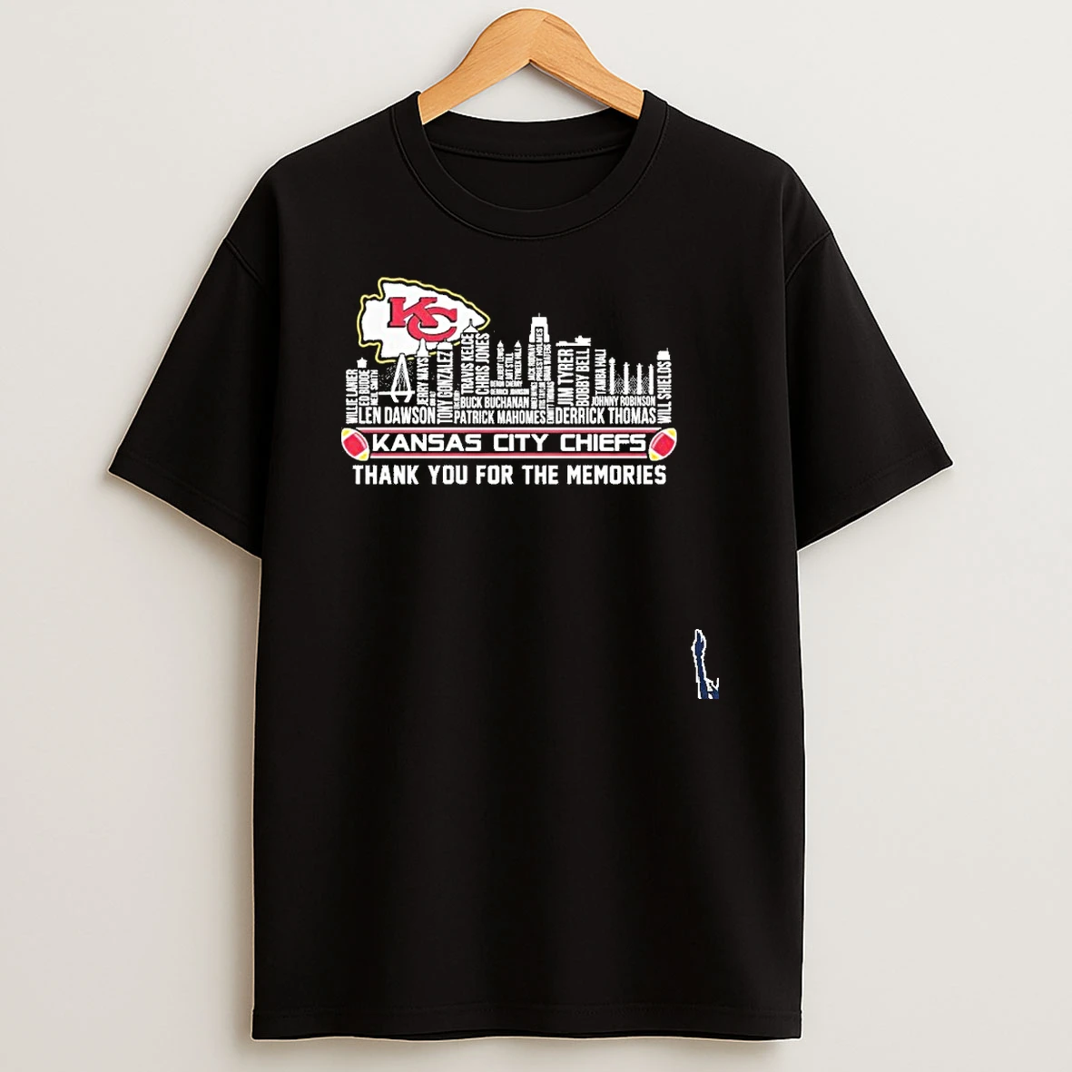 Kansas City Skyline X Kansas City Chiefs Typo Team Name T Shirt