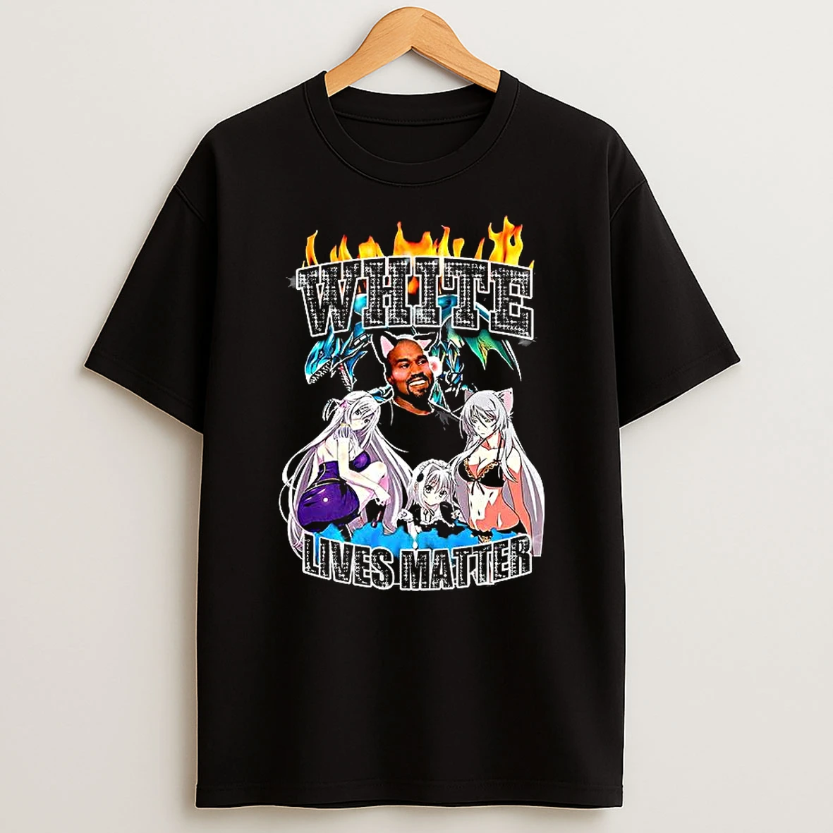 Kanye West X Anime White Lives Matter T Shirt