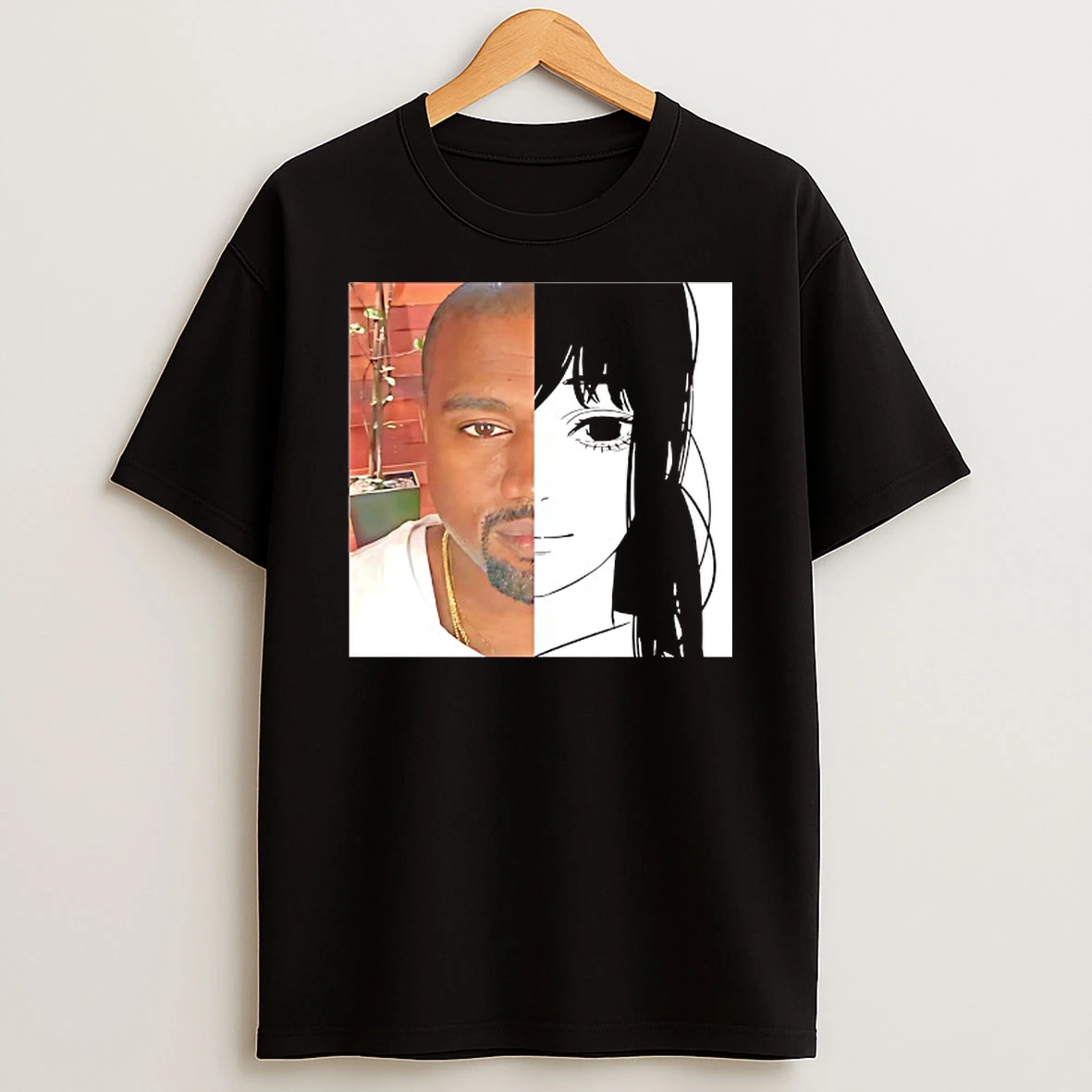 Kanye West X Asa Mitaka Anime T Shirt