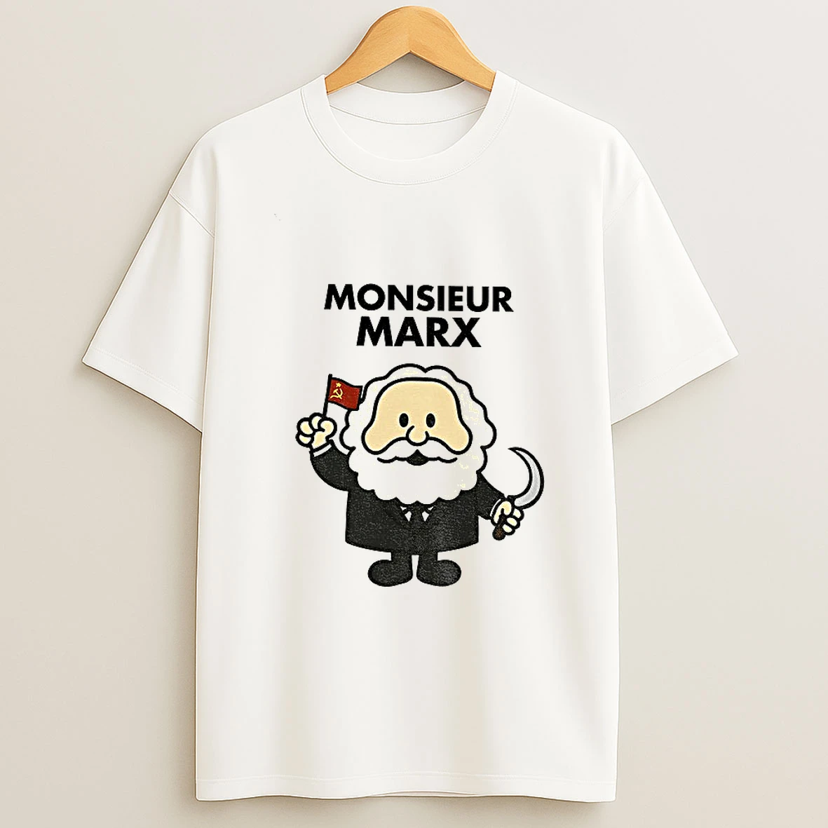 Karl Marx Monsieur Marx Cartoon T Shirt