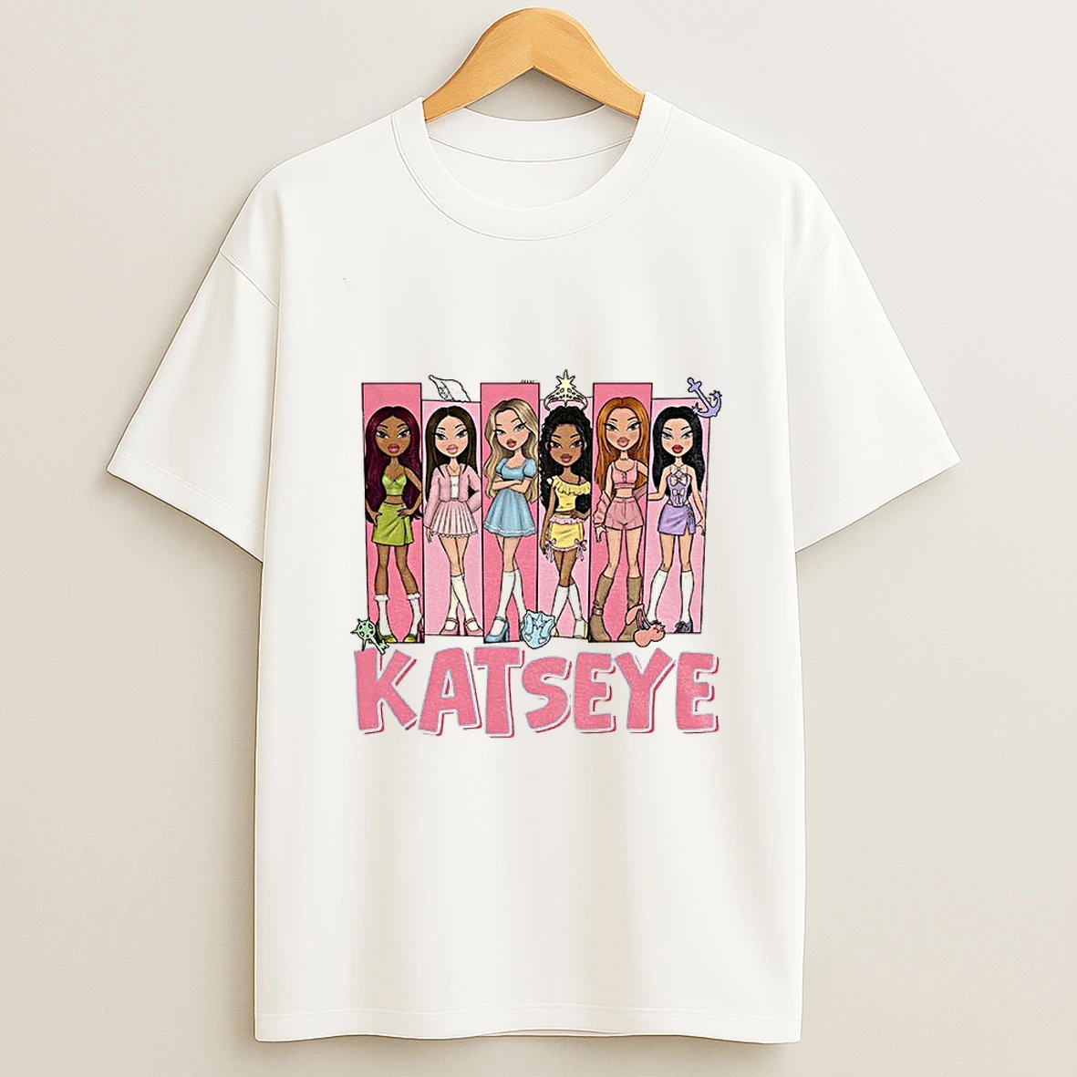 Kats Eye Global Girl Group Kpop Music Cartoon T Shirt