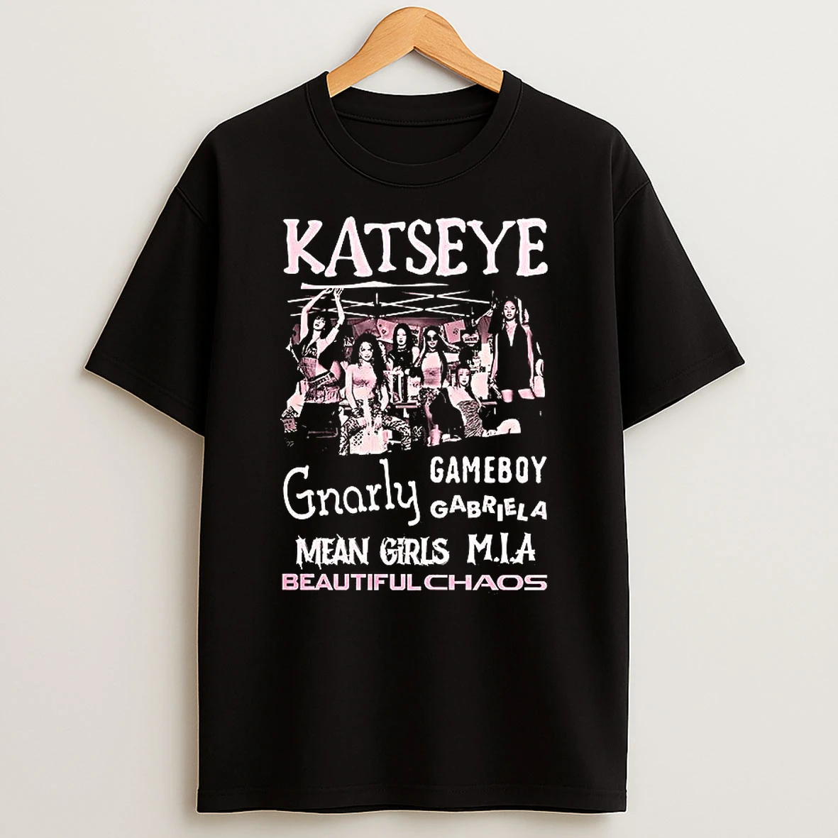 Katseye The Beautiful Chaos Tour Gnarly Gameboy Mean Girls Mia T Shirt