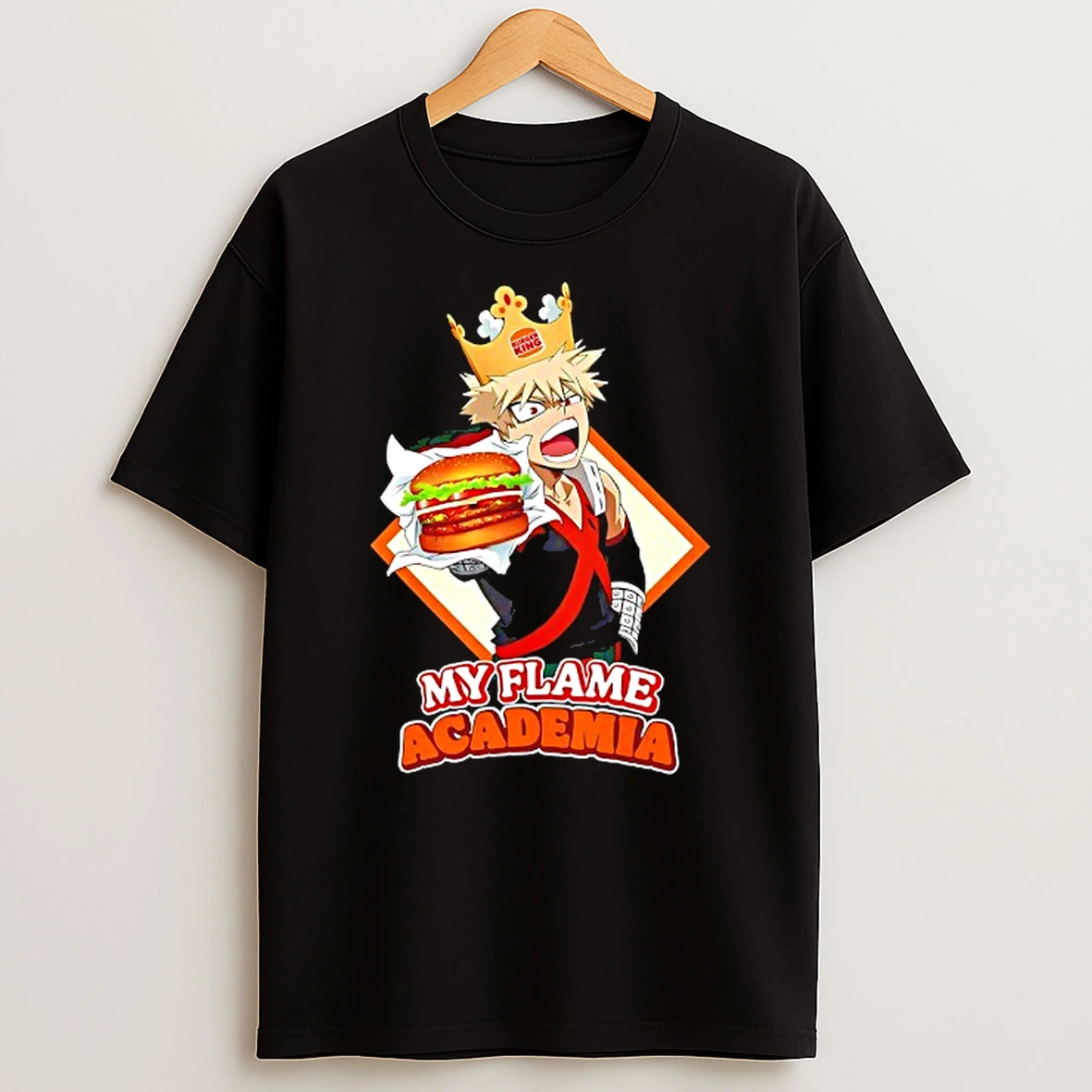 Katsuki Bakugou Burger King My Flame Academia T Shirt