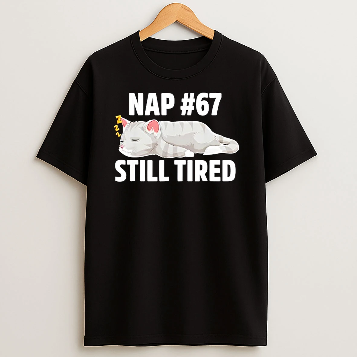 Kawaii Anime Cat Nap 67 Quote 6 7 Meme Graphic T Shirt