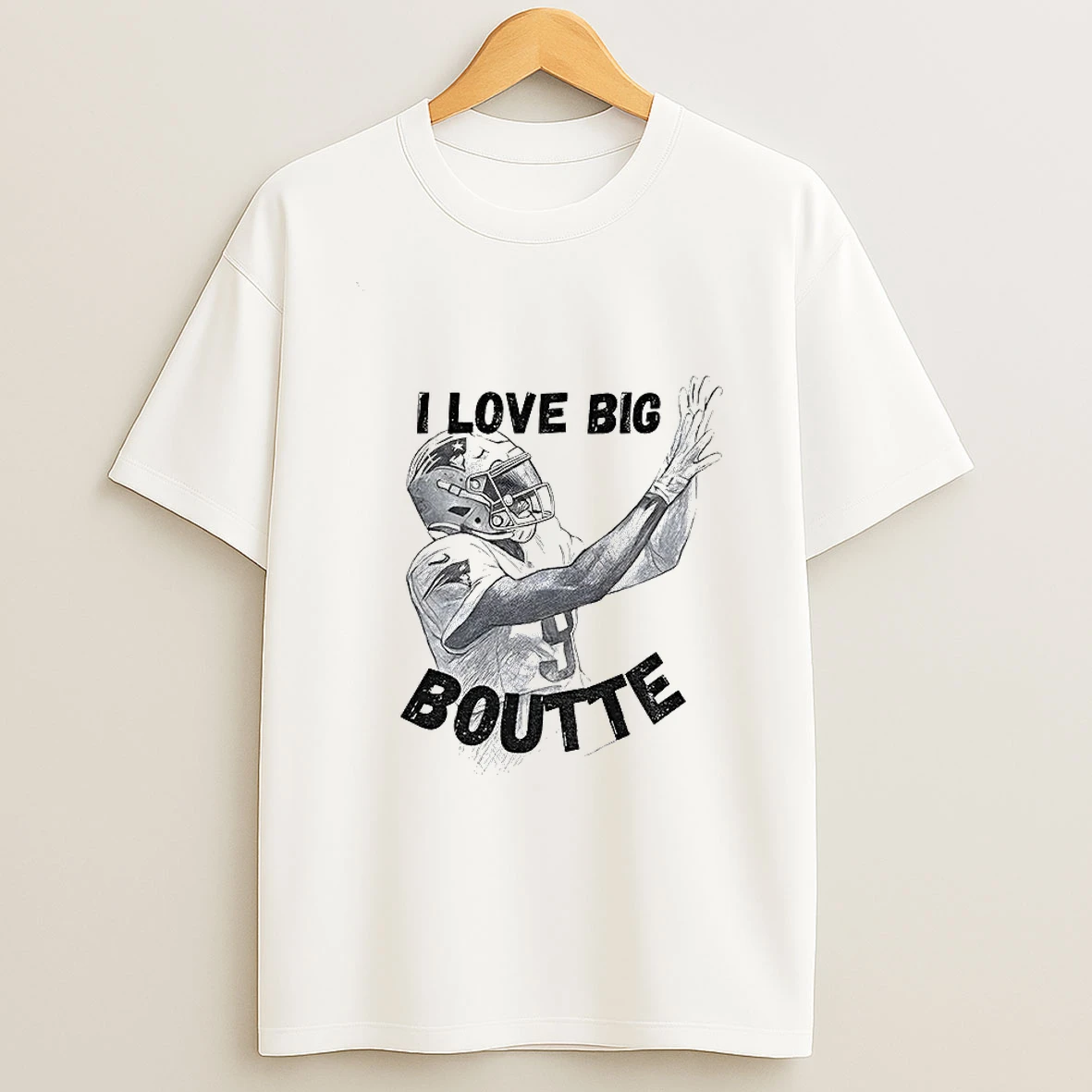 Kayshon Boutte New England Patriots Football I Love Big Boutte T Shirt