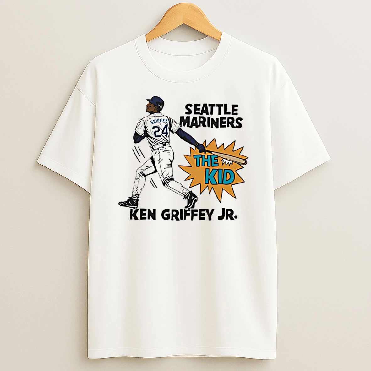 Ken Griffey Jr Seattle Mariners The Kid Graphic T Shirt
