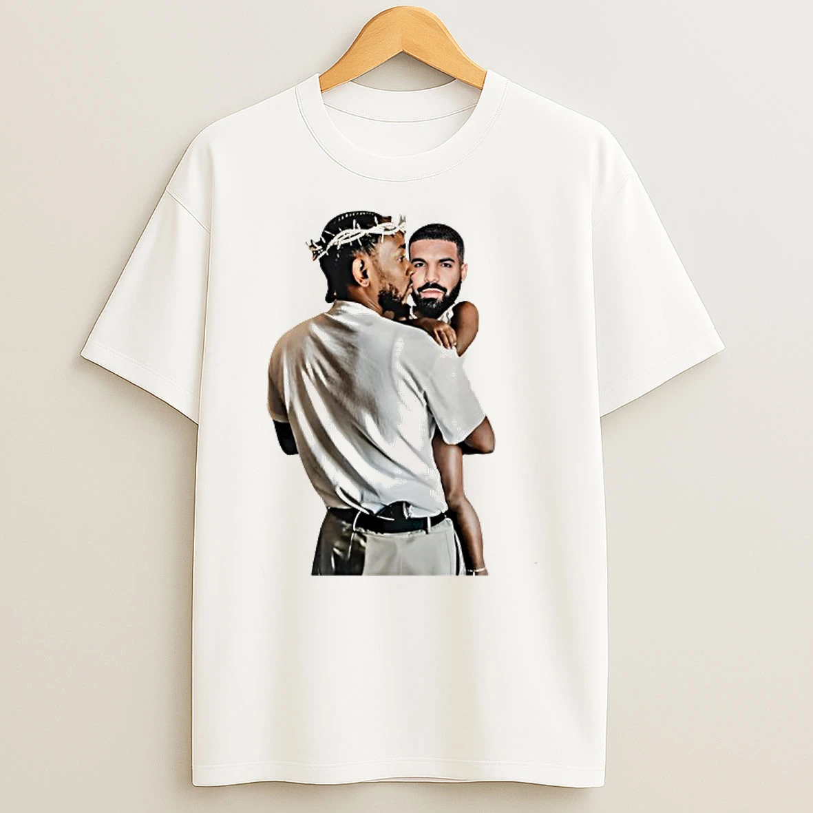 Kendrick Lamar Holding Baby Drake T Shirt