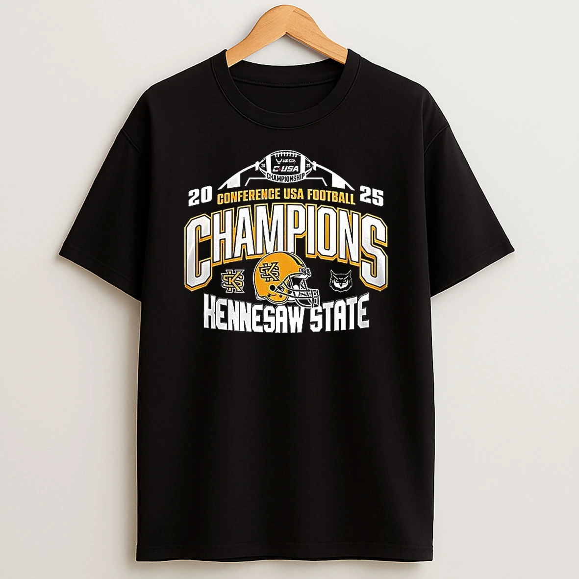 Kennesaw State 2025 C Usa Football Conference Champions T Shirt