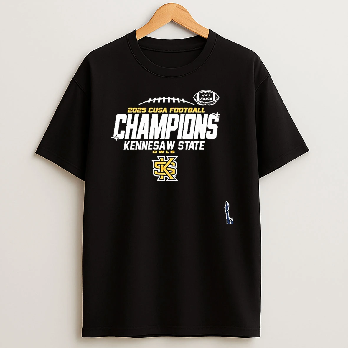 Kennesaw State Owls 2025 C Usa Championship Logo T Shirt