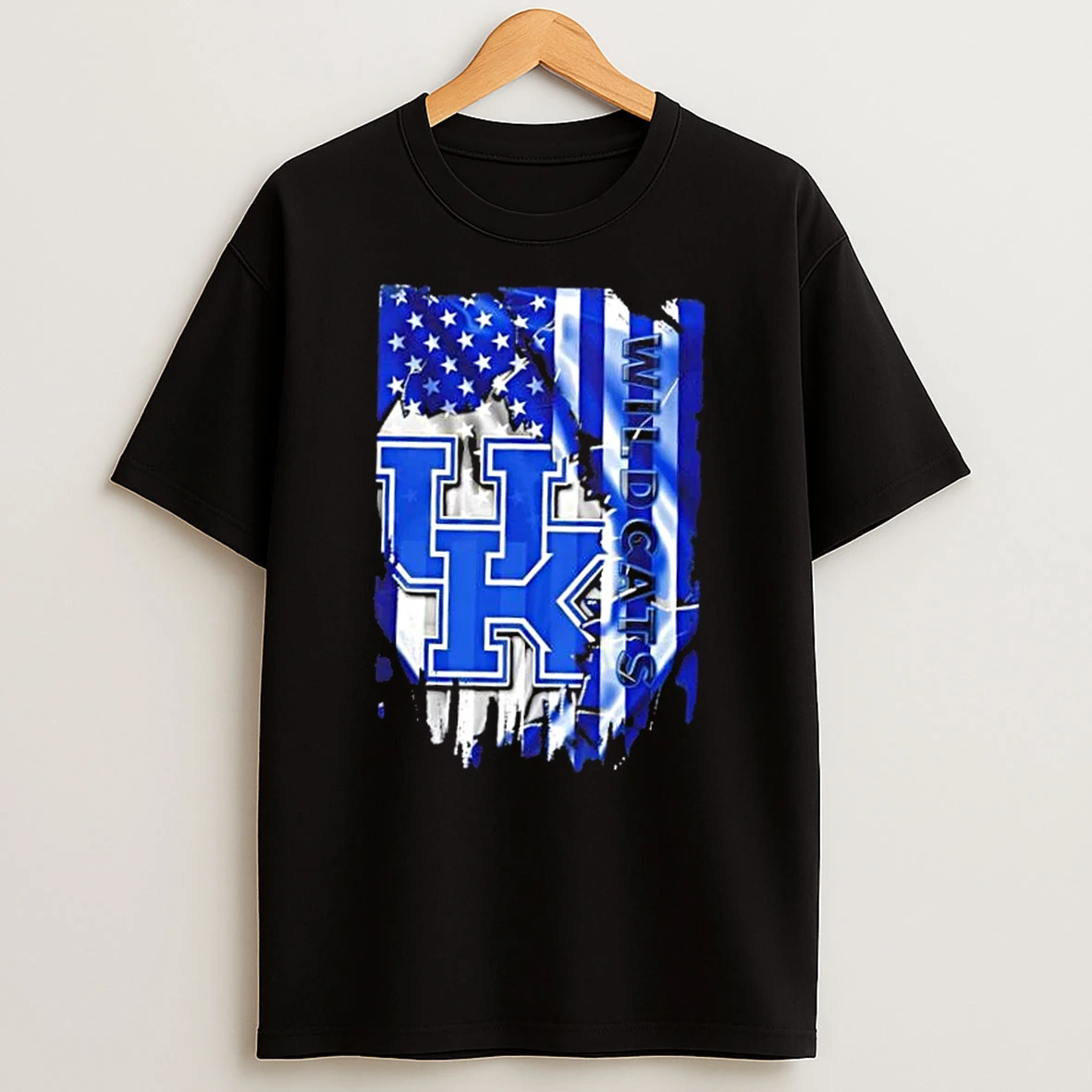 Kentucky Wildcats Football X American Flag T Shirt