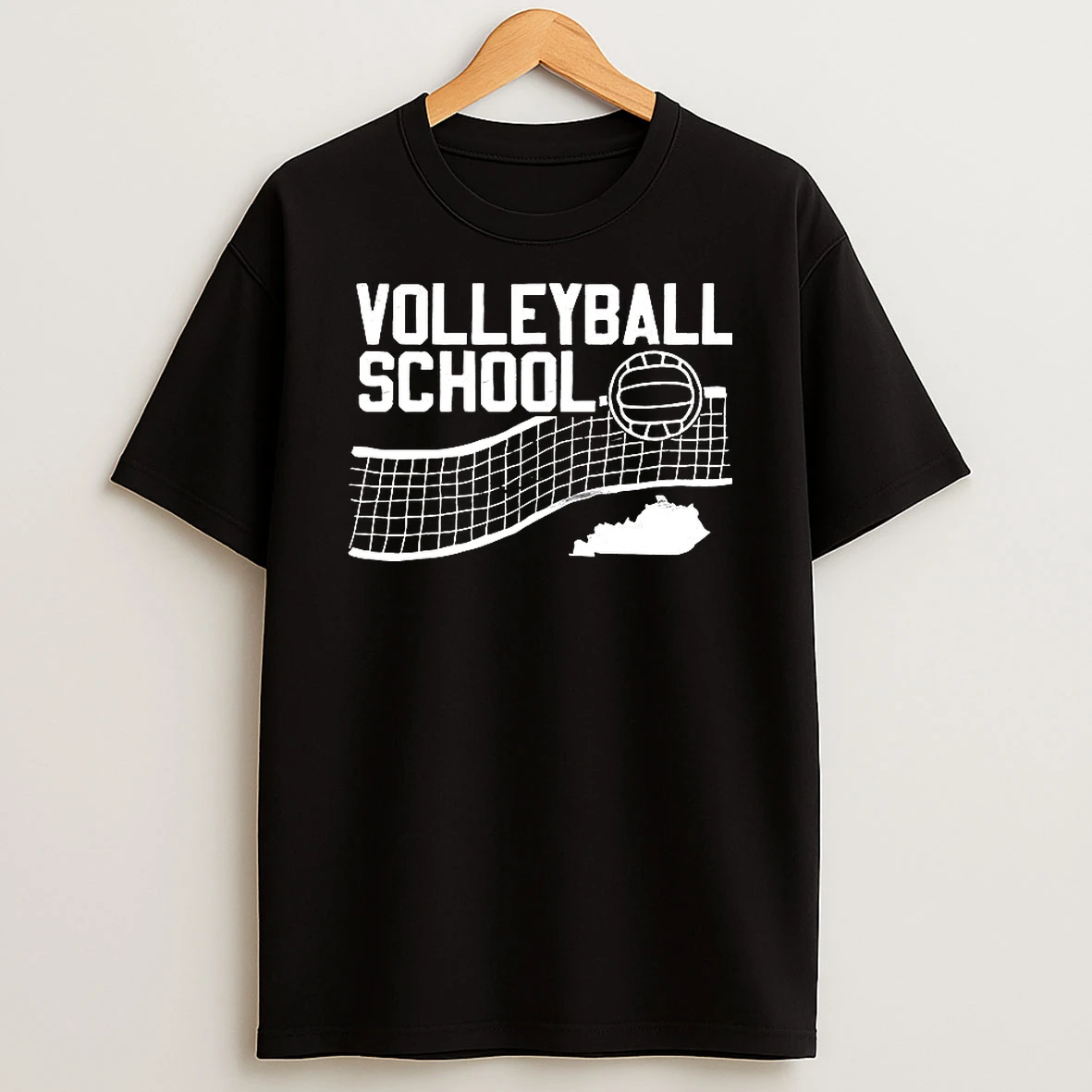 Kentucky The Volleyball School Ball And Net Logo T Shirt