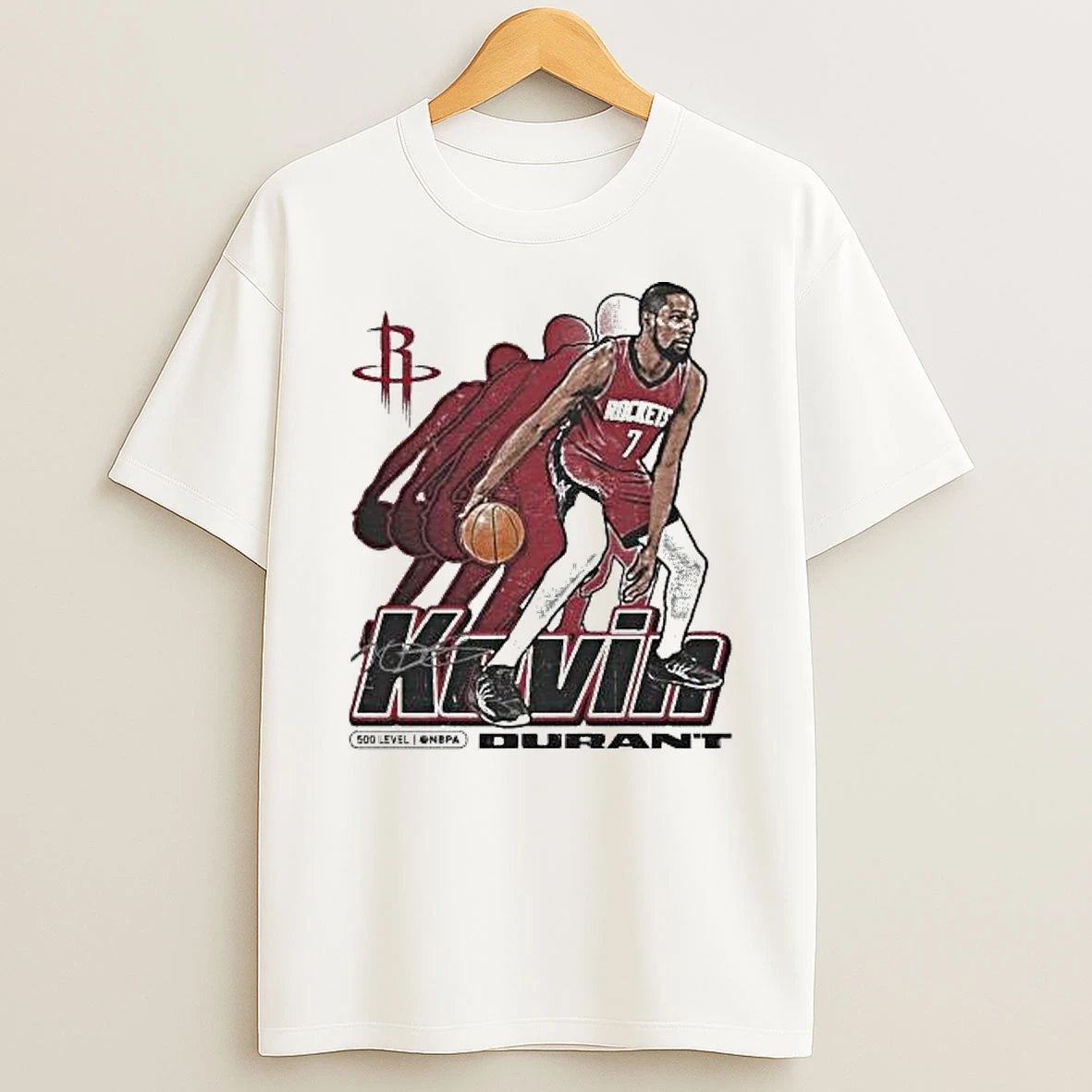 Kevin Durant Houston Rockets Nba Retro Signature T Shirt