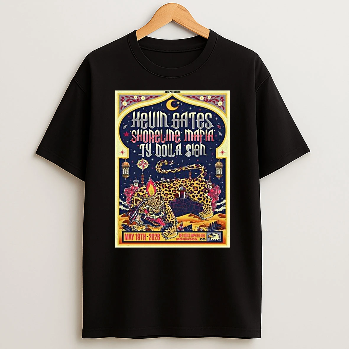 Kevin Gates May 19 2026 In Morrison Co Tour T Shirt