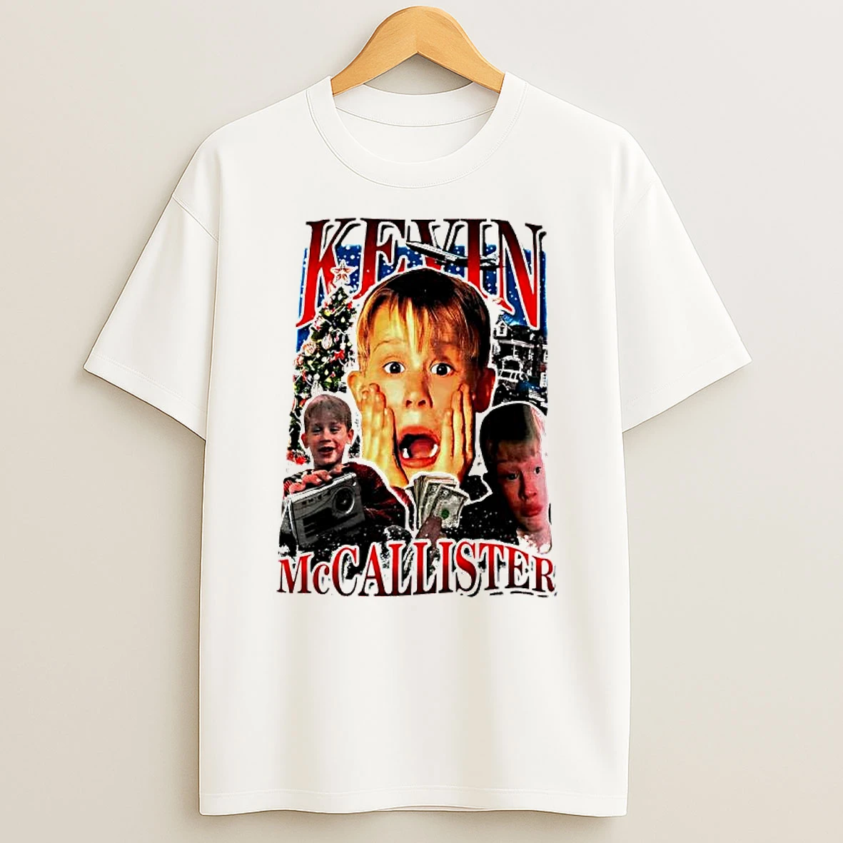 Kevin Mccallister Movie Home Alone Radio Graphic T Shirt
