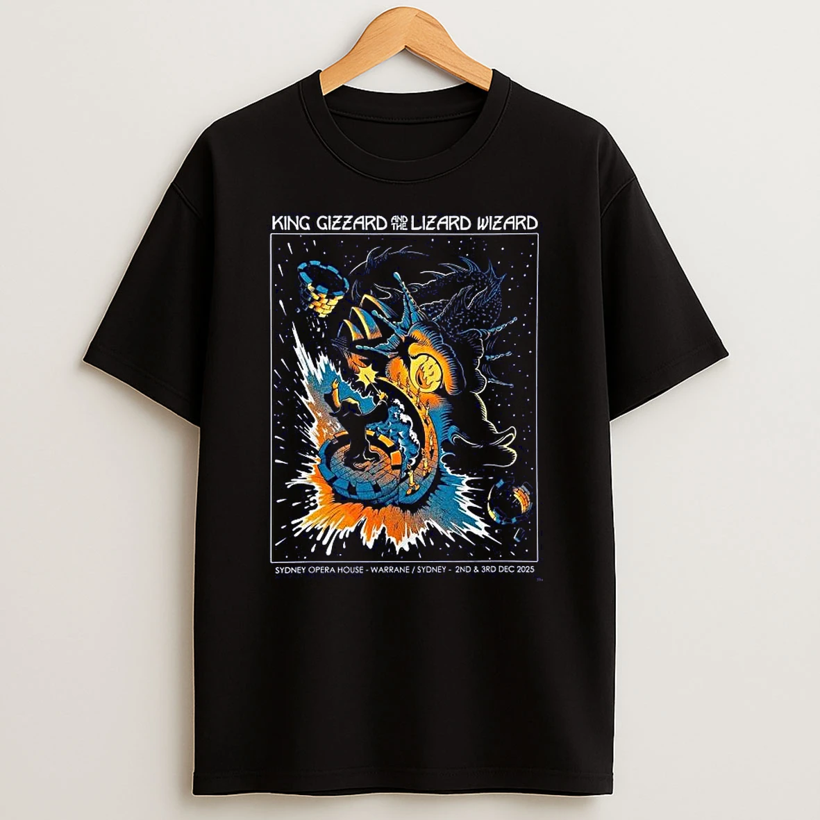 King Gizzard And The Lizard Wizard Warrane Sydney Australia 2025 At Sydney Opera House On 2 And 3 December 2025 T Shirt