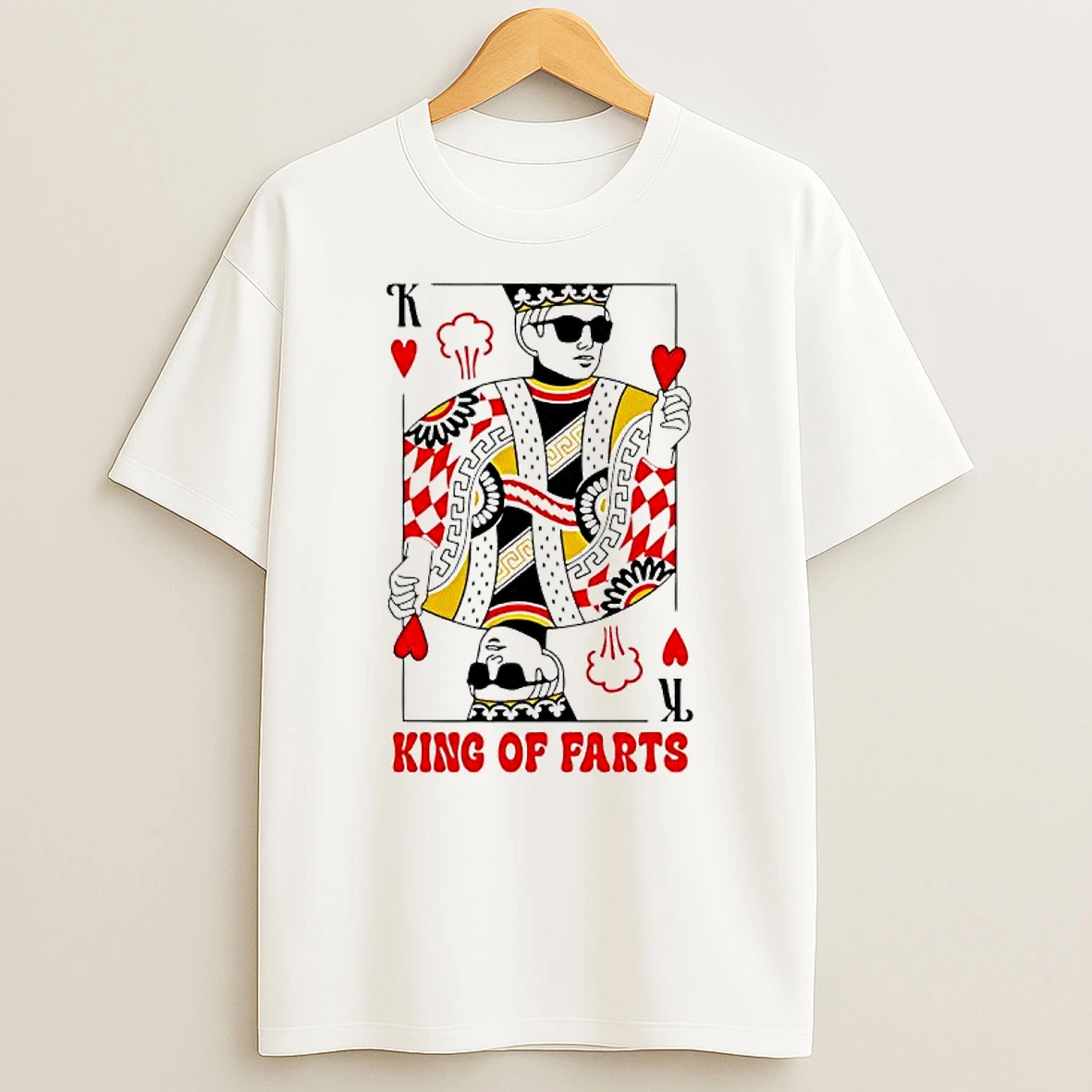 King Queen Of Farts K Graphic T Shirt