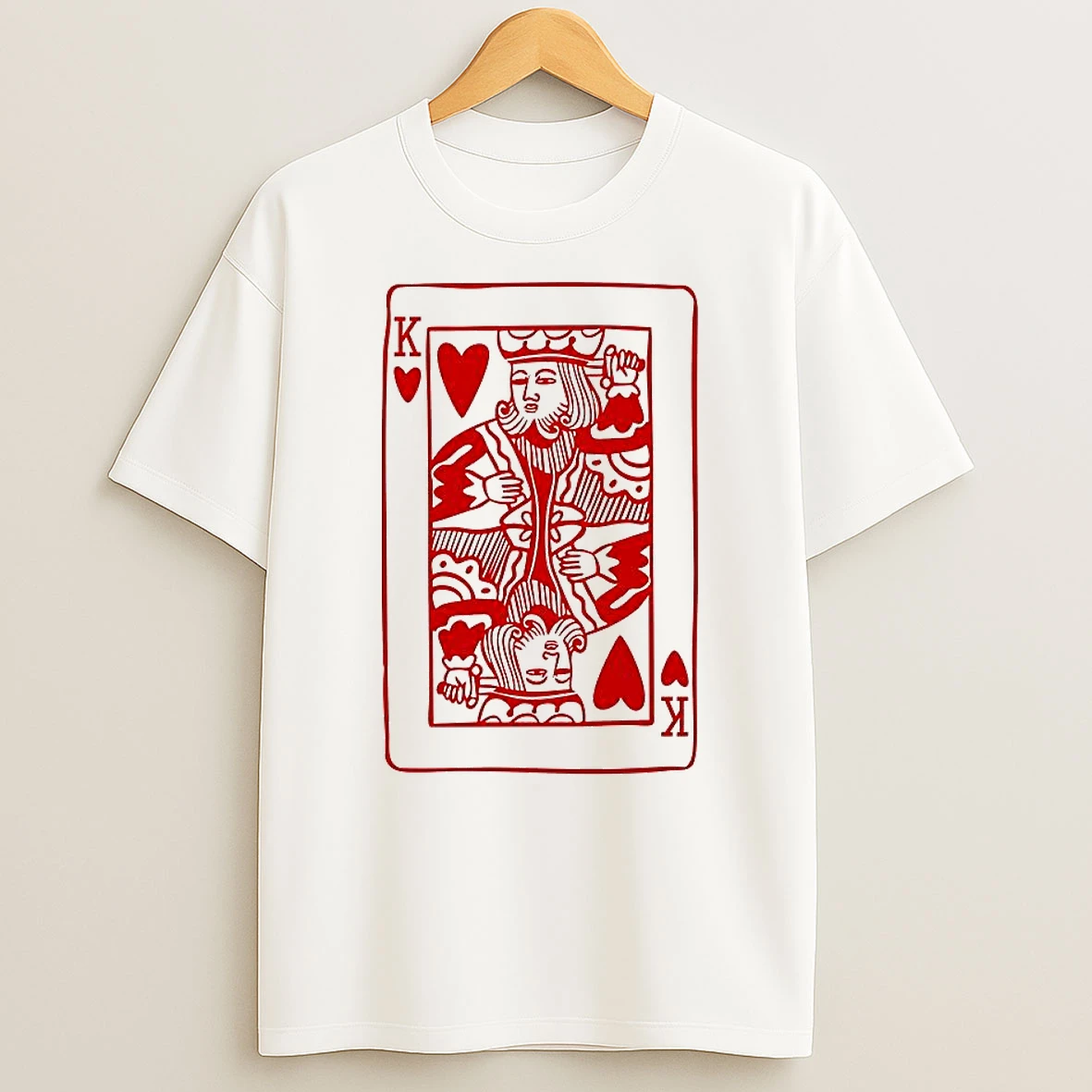 King Of Hearts Cards Gamble T Shirt