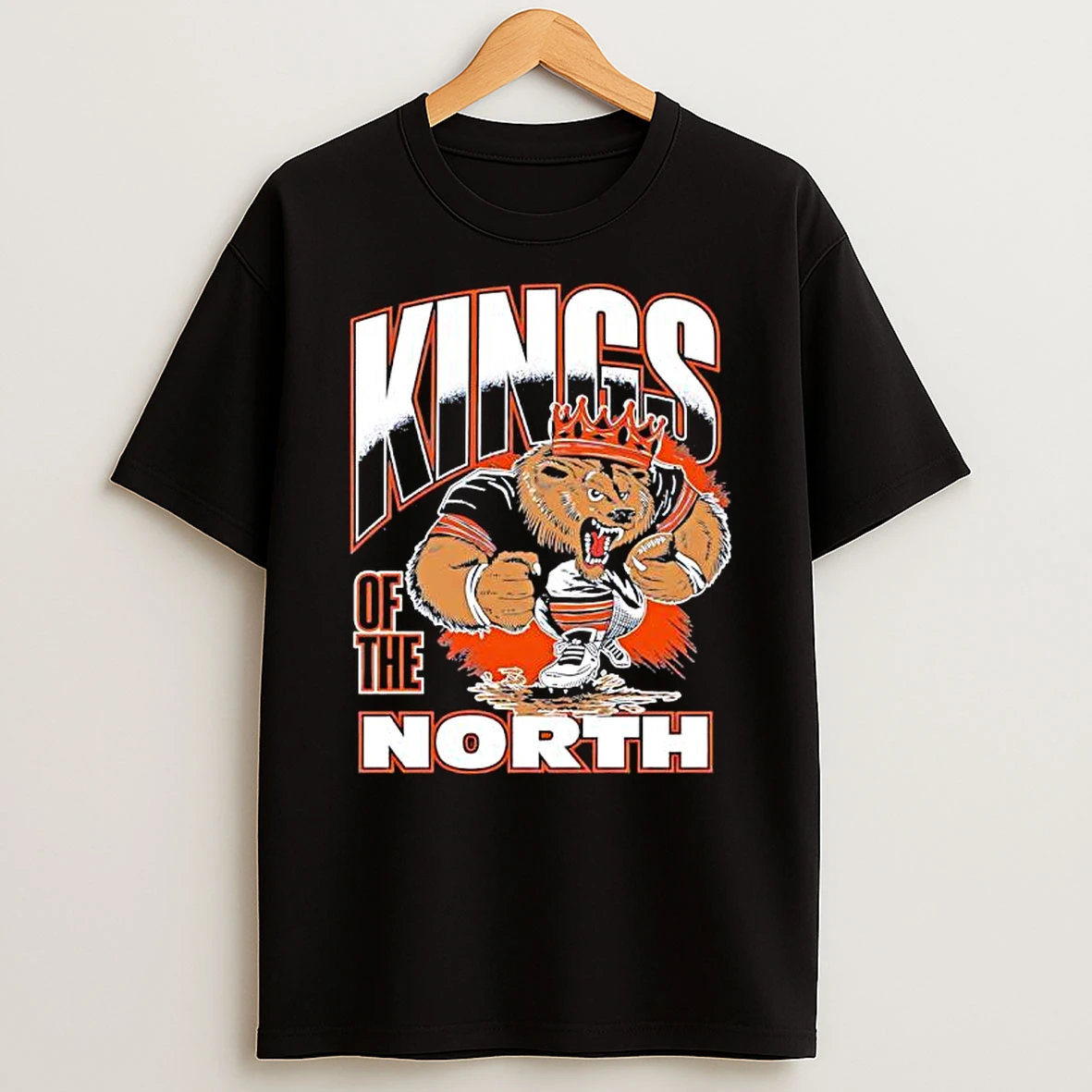 Kings Of The North Chicago Bears With Mascot T Shirt