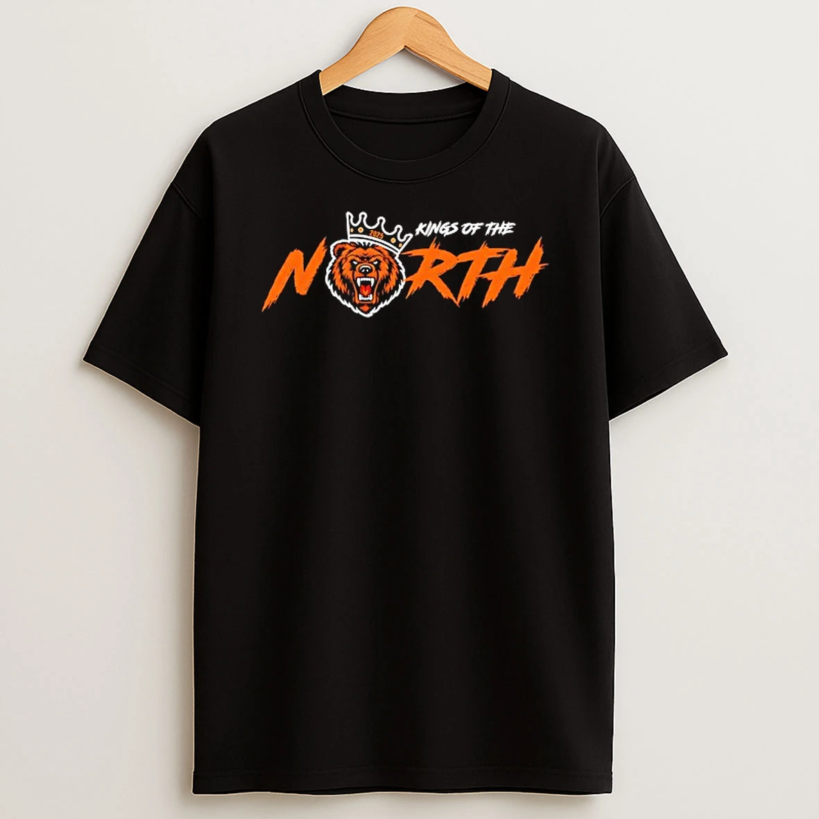 Kings Of The North Chicago Bears Head Crown T Shirt