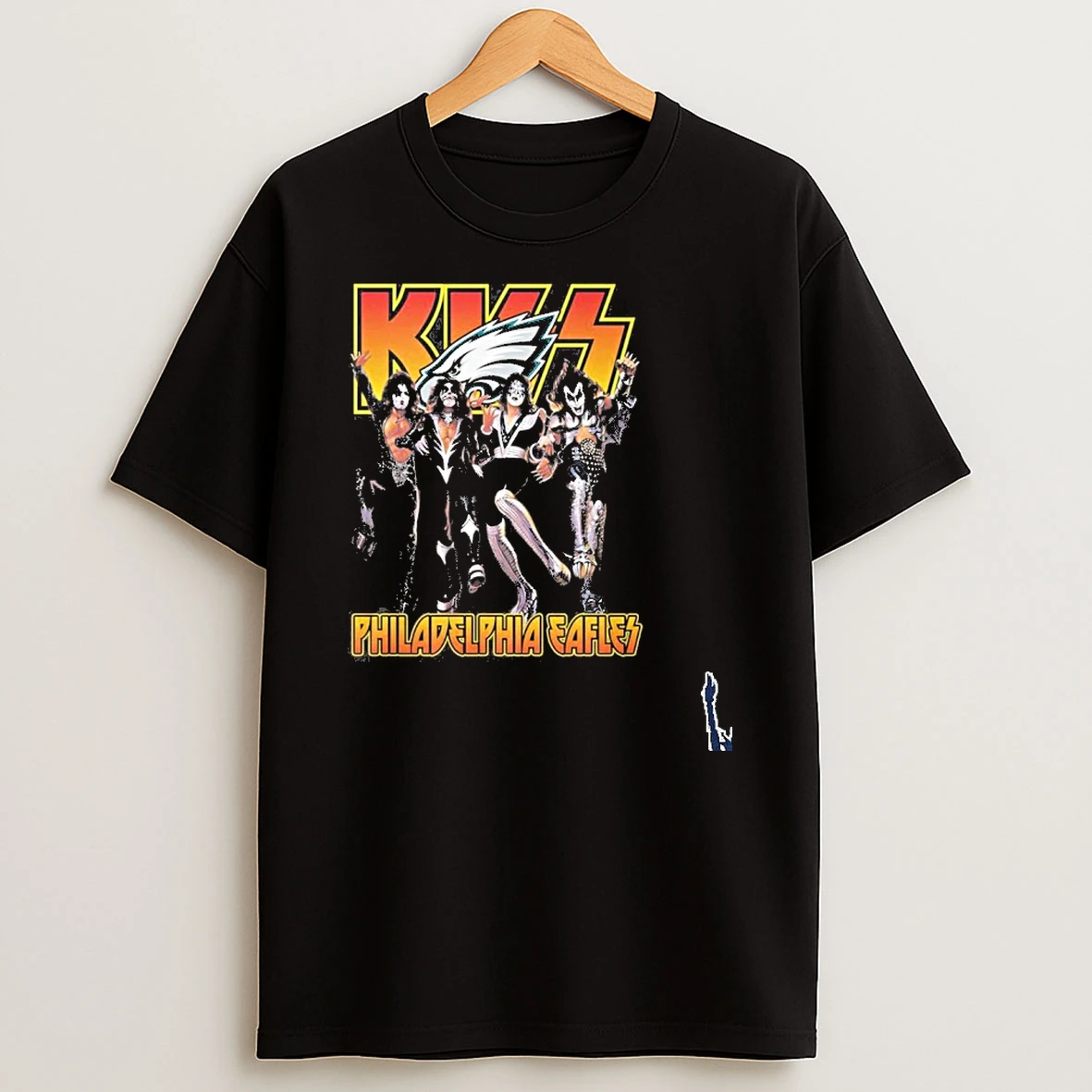Kiss Band X Philadelphia Eagles T Shirt