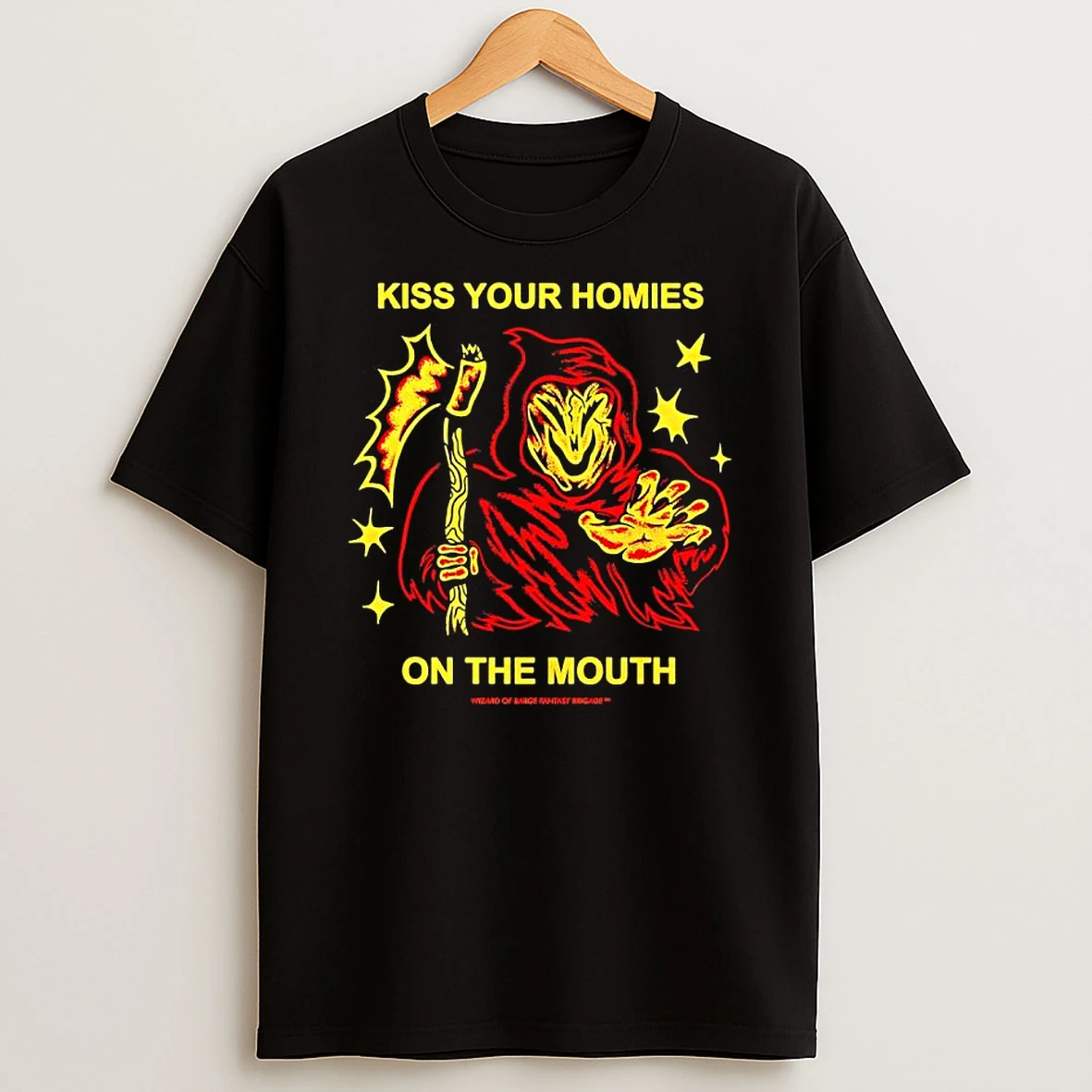 Kiss Your Homies On The Mouth Wizard Of Barge T Shirt