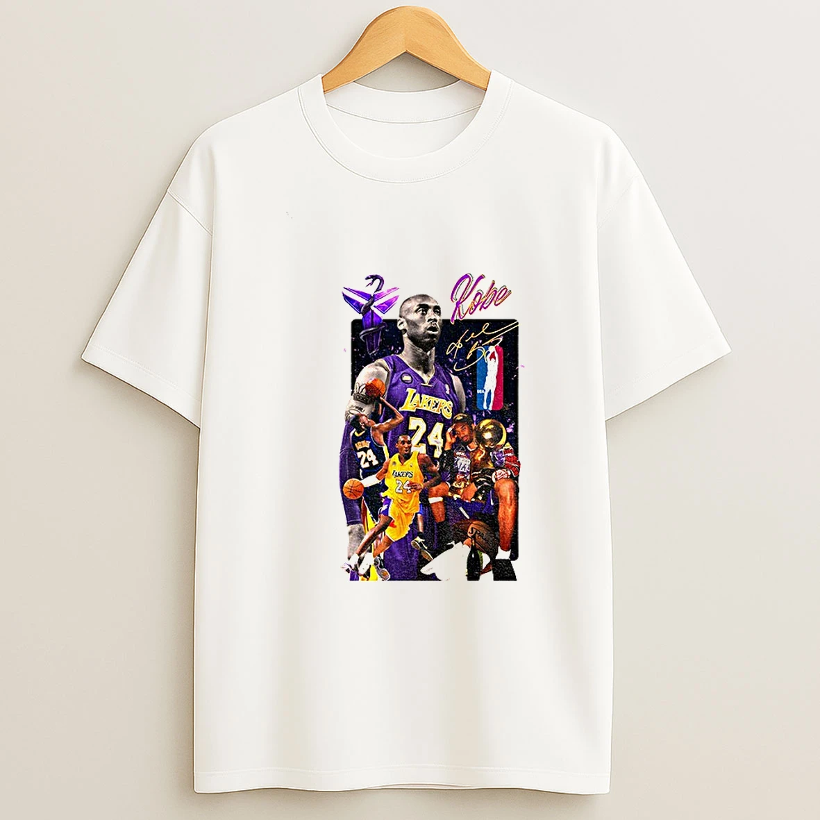 Kobe Bryant Los Angeles Lakers Nba Basketball Signature T Shirt