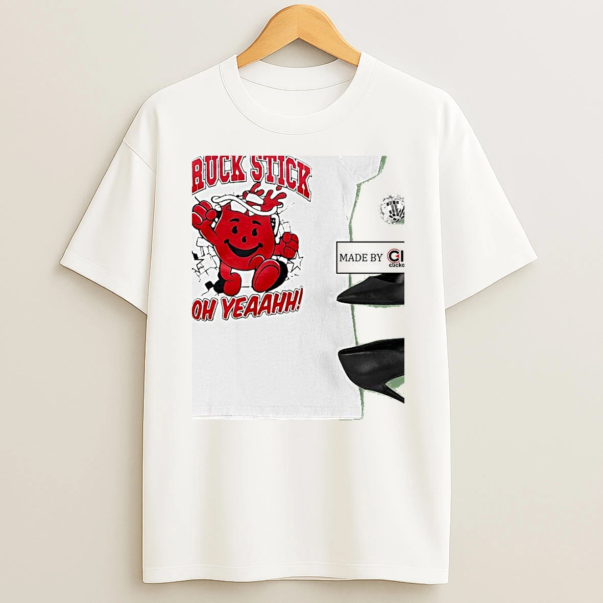 Kool Aid Man Truck Stick Oh Yeaahh Graphic Womens T Shirt