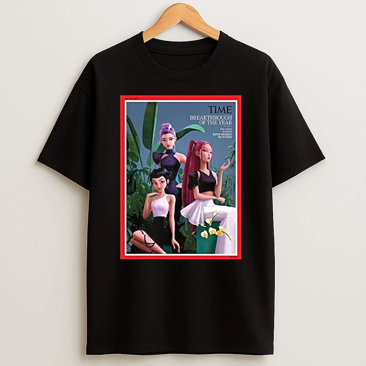 Kpop Demon Hunter On The Cover Of Time Breakthrough Of The Year Issue December 29 2025 T Shirt