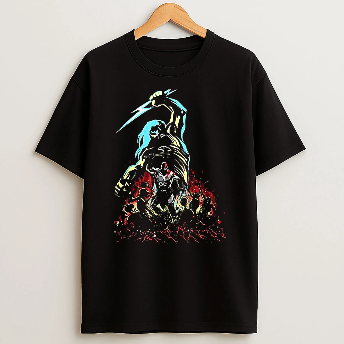 Kratos Vs Zeus And The Undead God Of War T Shirt