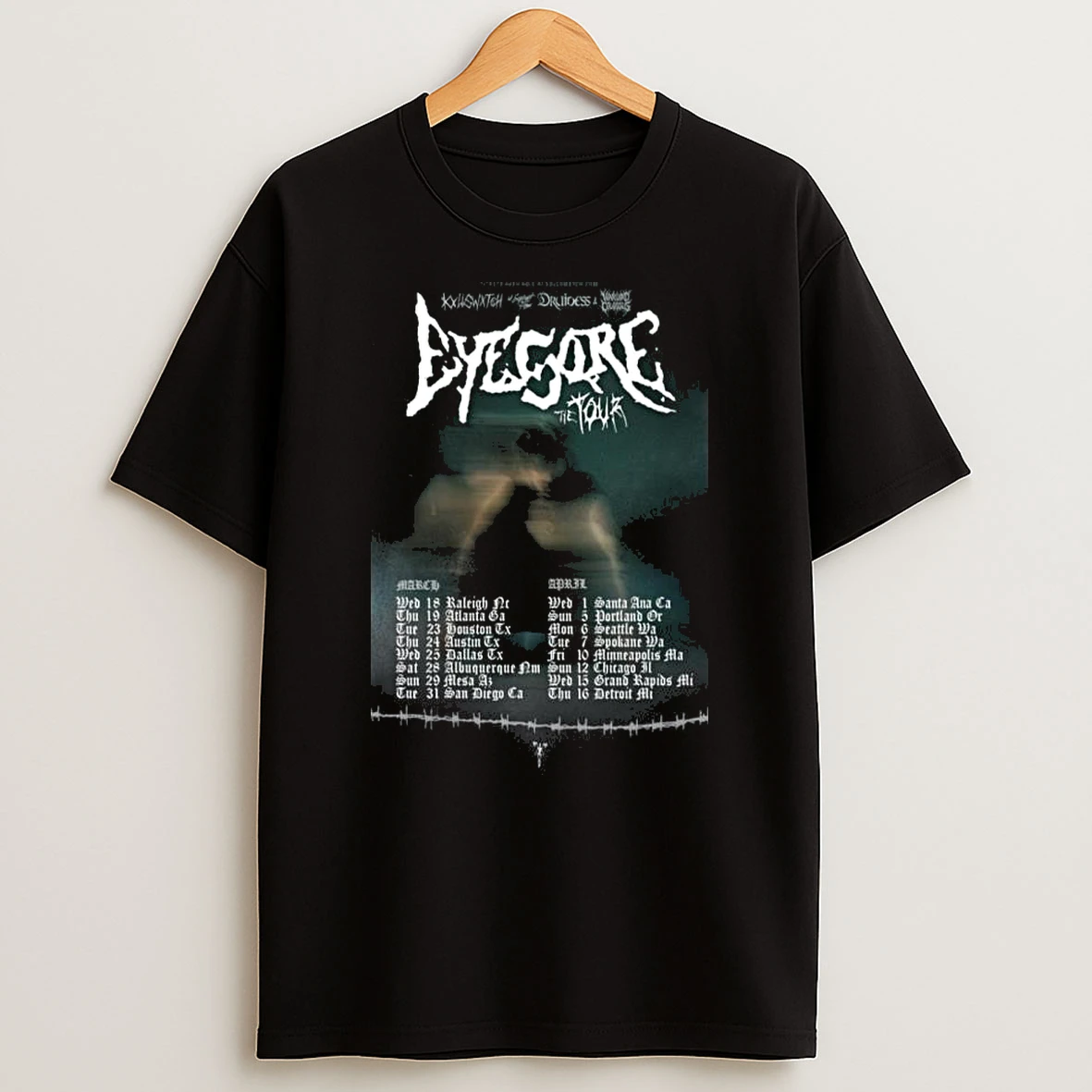 Kxllswxtch Druidess Warlord Colossus March April Tour 2026 T Shirt