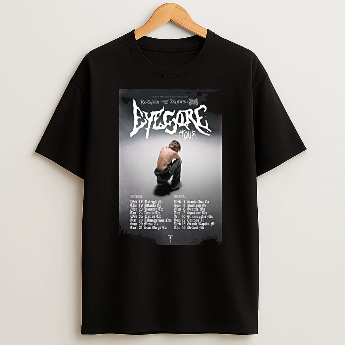 Kxllswxtch Druidess Warlord Colossus The Eyesore Tour 2026 T Shirt