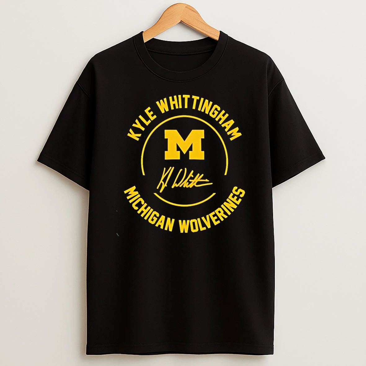 Kyle Whittingham Michigan Wolverines Logo T Shirt