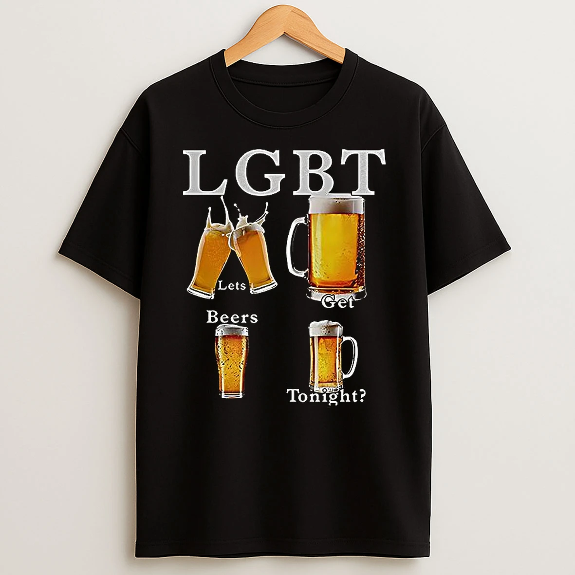 Lgbt Lets Get Beers Tonight Meme T Shirt