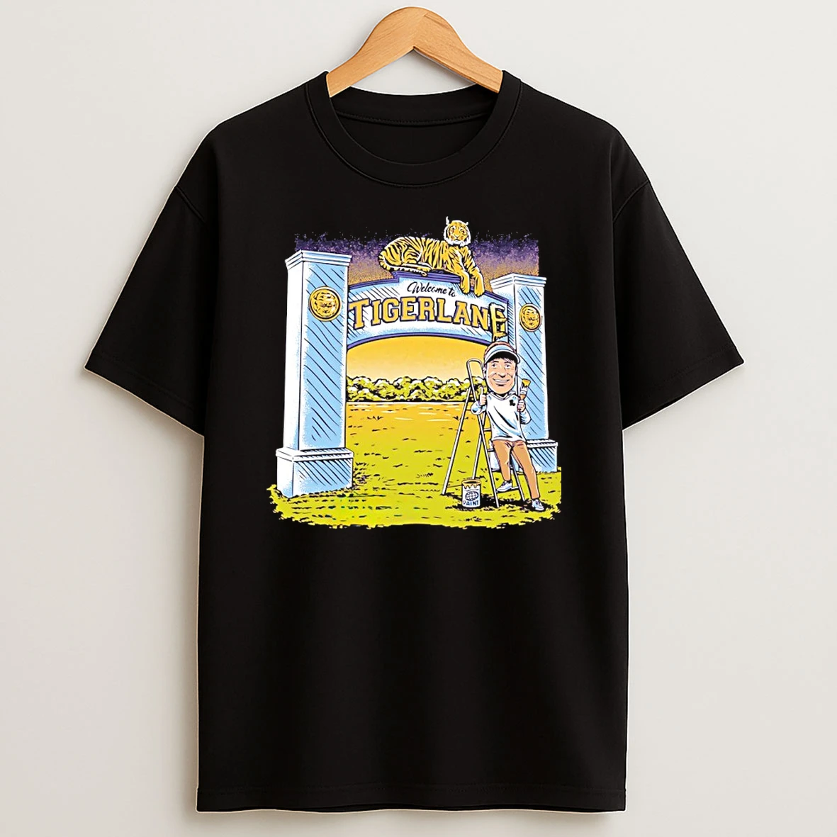 Lsu Football Head Coach Lane Kiffin Welcome To Tigerlane T Shirt