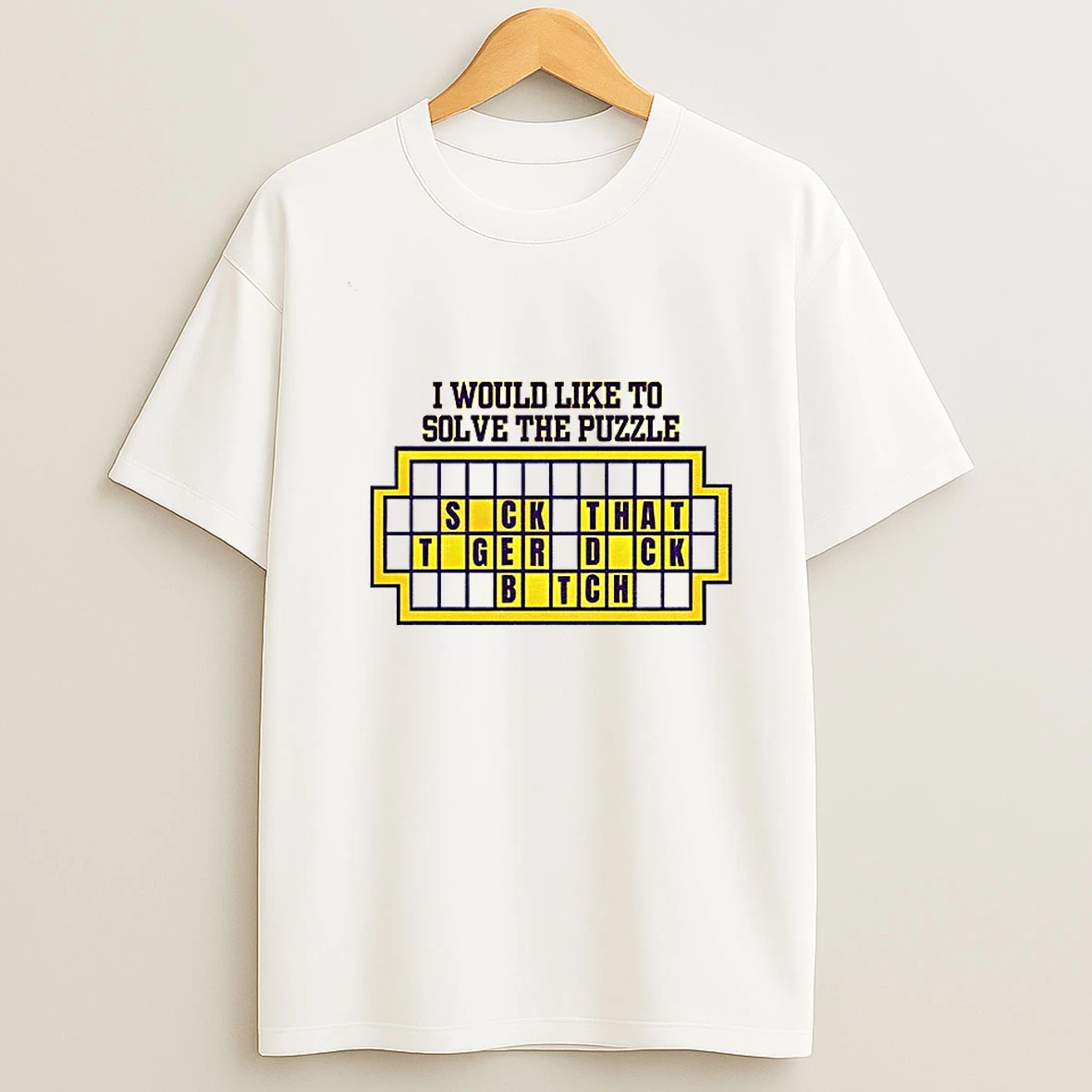 Lsu Funny I Would Like To Solve The Puzzle Suck That Tiger Duck Bitch T Shirt
