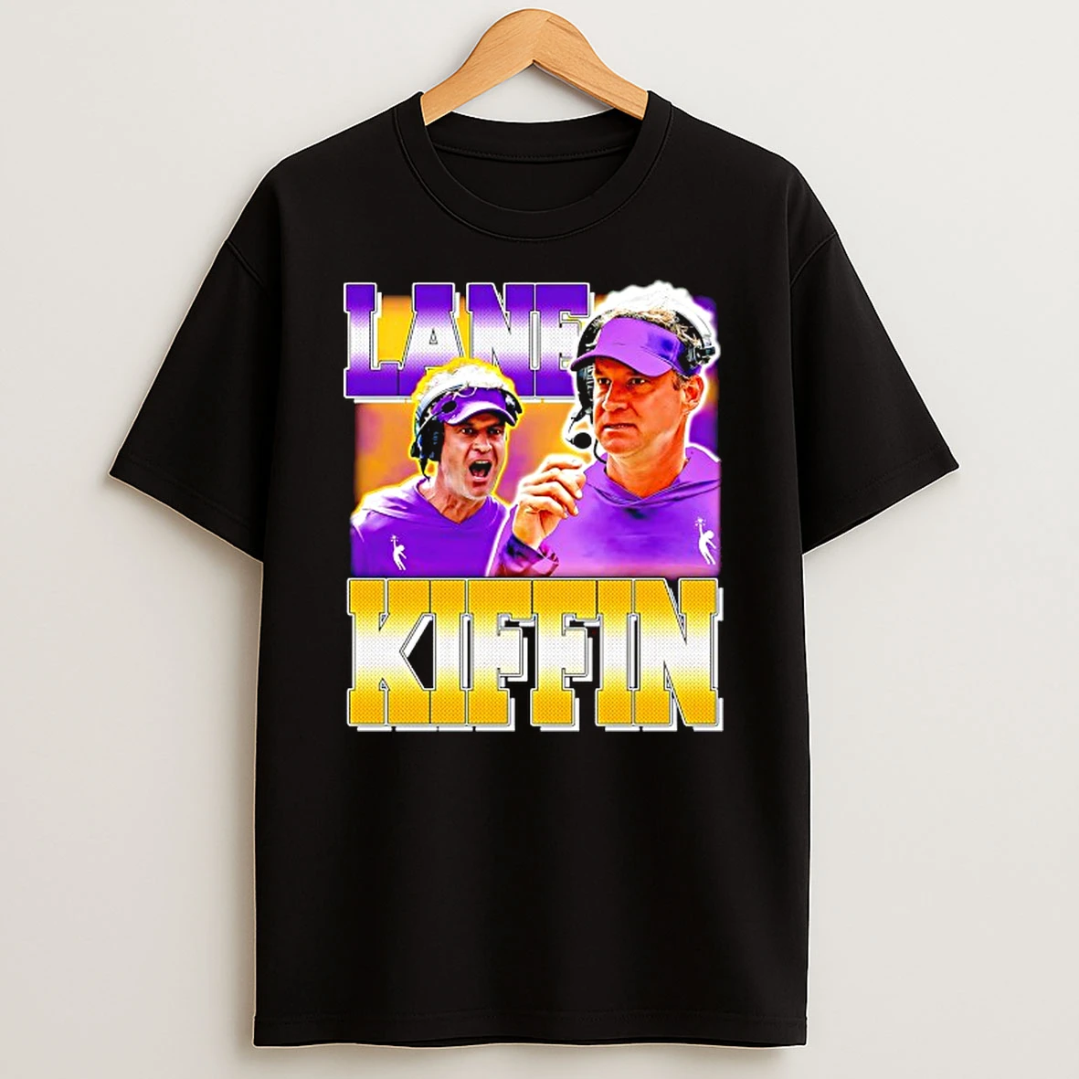 Lsu Tigers Lane Kiffin King Of The Bayou Graphic T Shirt