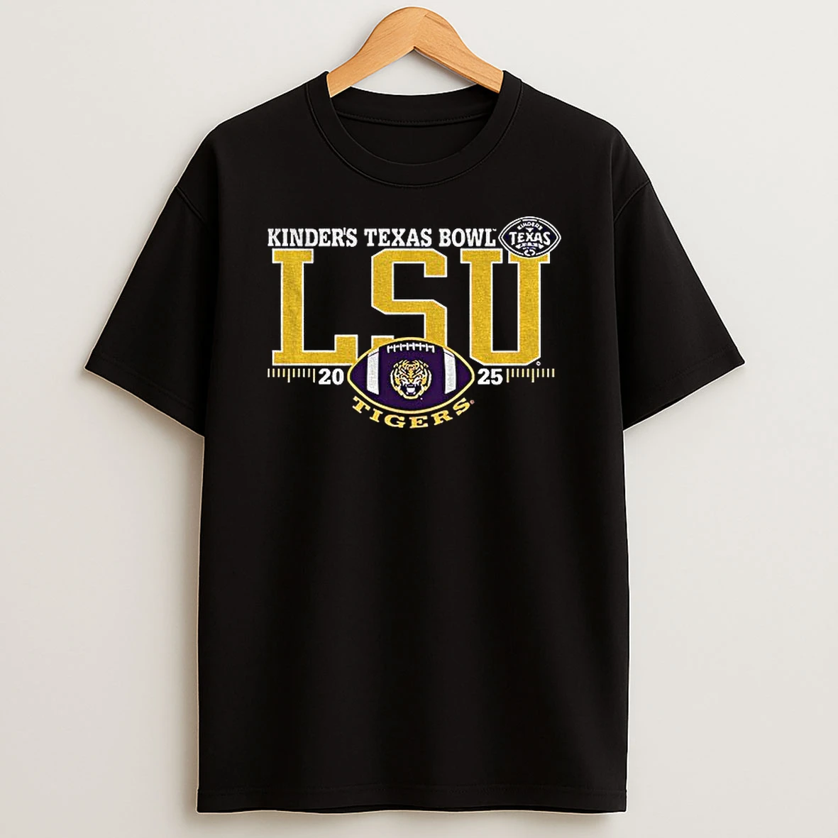 Lsu Tigers Purple 2025 Kinders Texas Bowl T Shirt