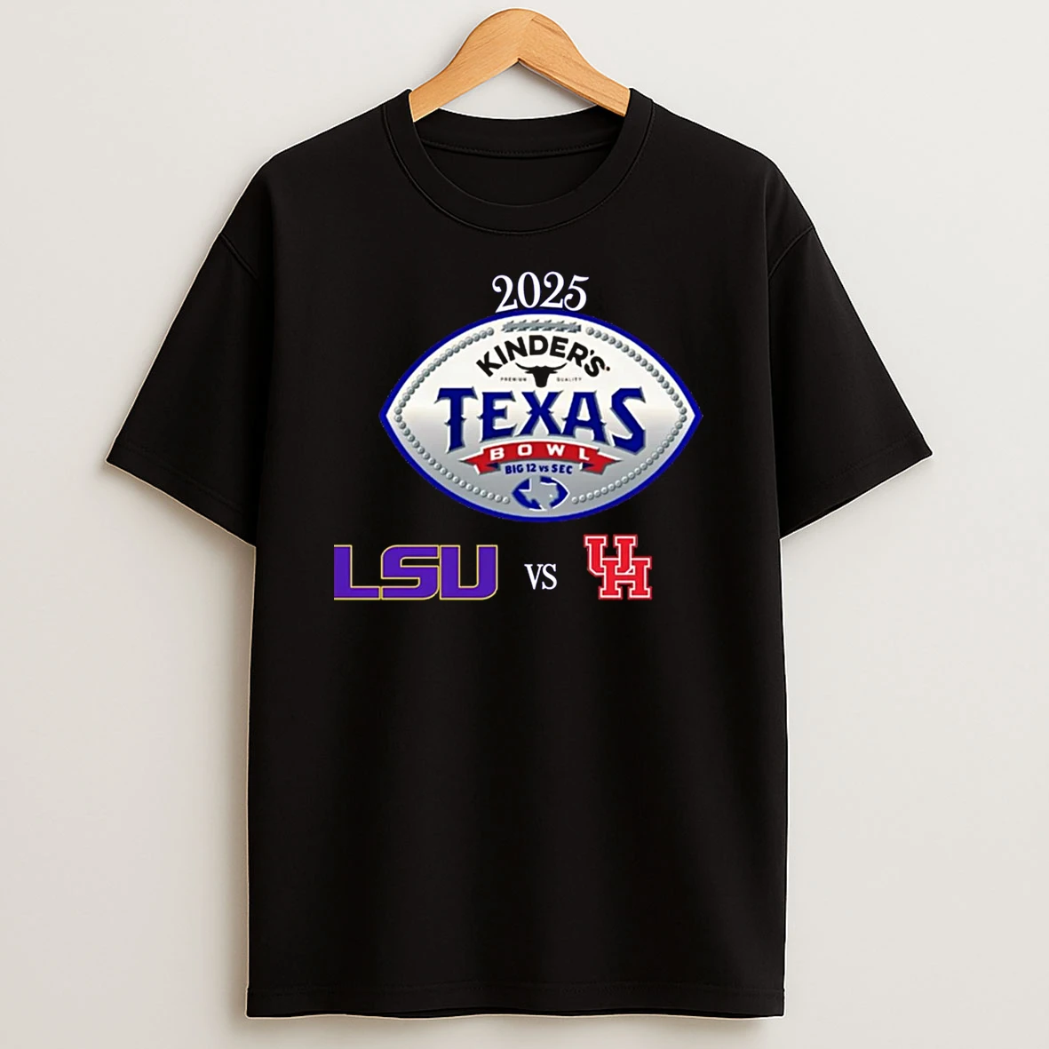 Lsu Tigers Vs Houston Cougars 2025 Texas Bowl T Shirt