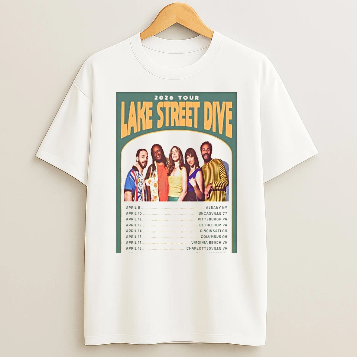Lake Street Dive April Tour Event 2026 T Shirt