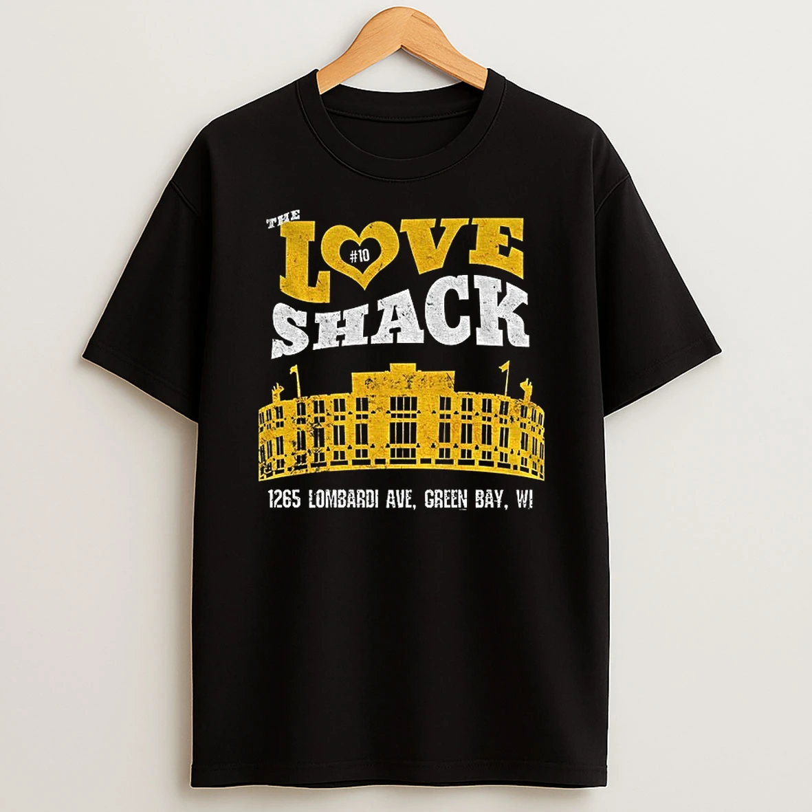 Lambeau Field Stadium Green Bay Packers Football Love Shack T Shirt