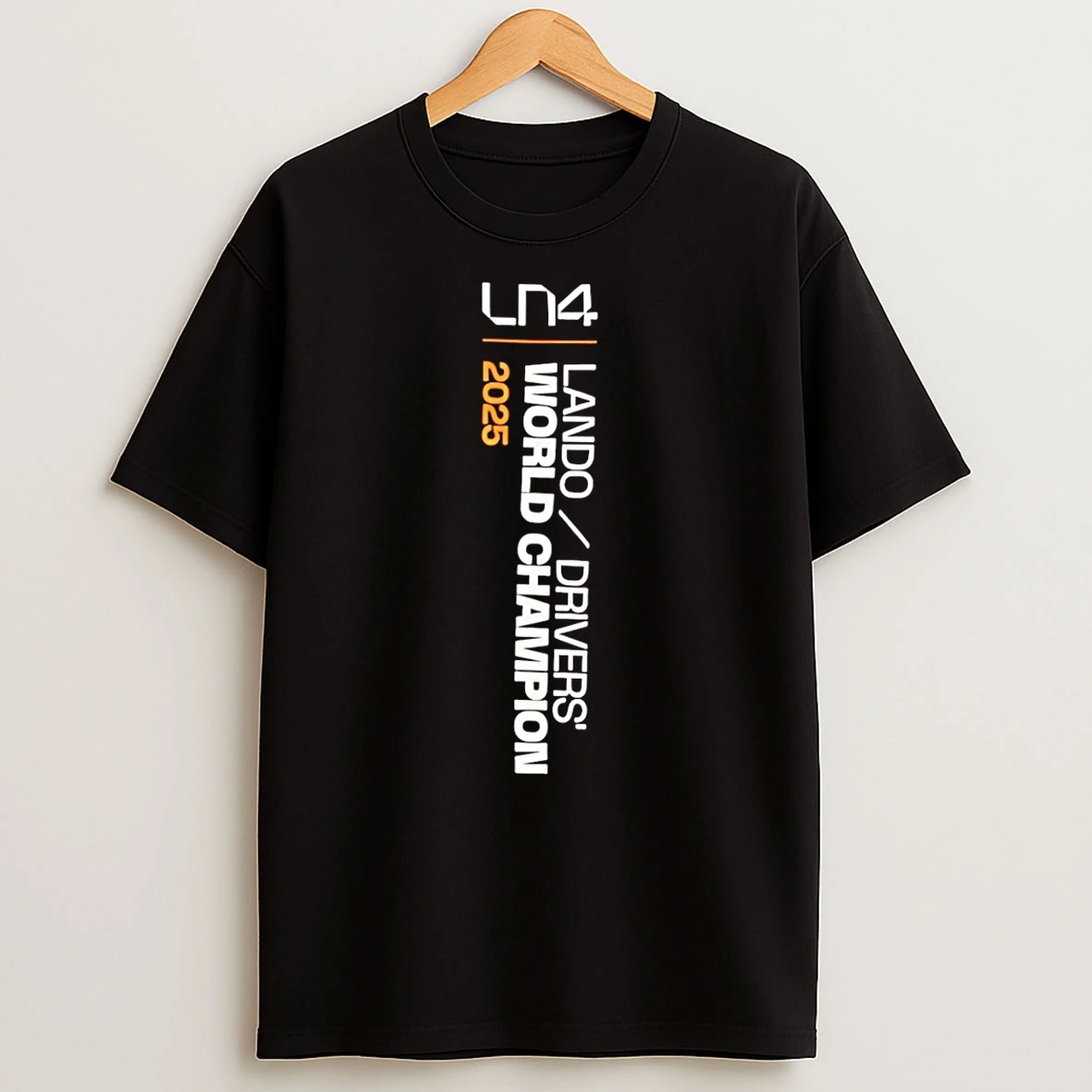 Lando Norris 2025 Drivers World Champion T Shirt