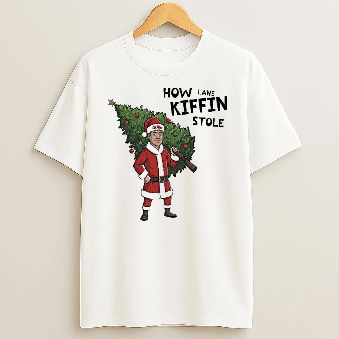 Lane Kiffin Ole Miss How Lane Kiffin Stole Christmas T Shirt