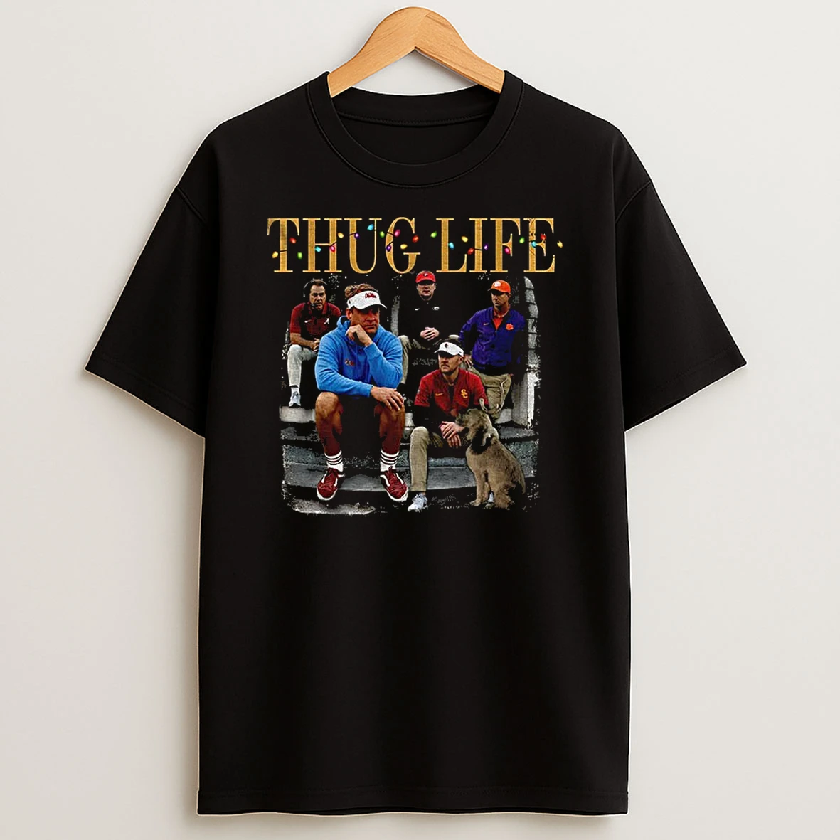 Lane Kiffin Thug Life Football Coach Christmas T Shirt