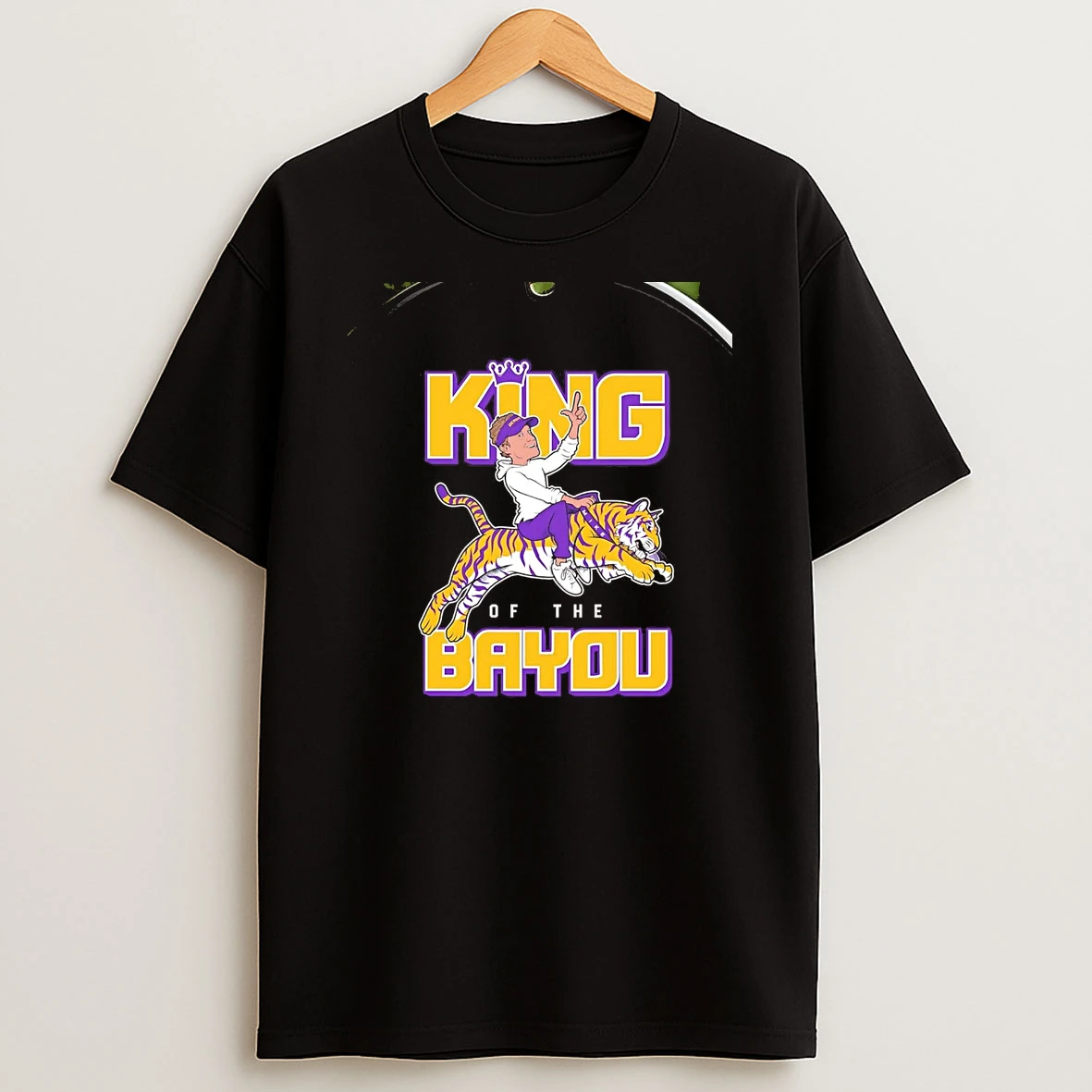 Lane Kiffin King Of The Bayou Coach Lsu Tigers Chriast T Shirt