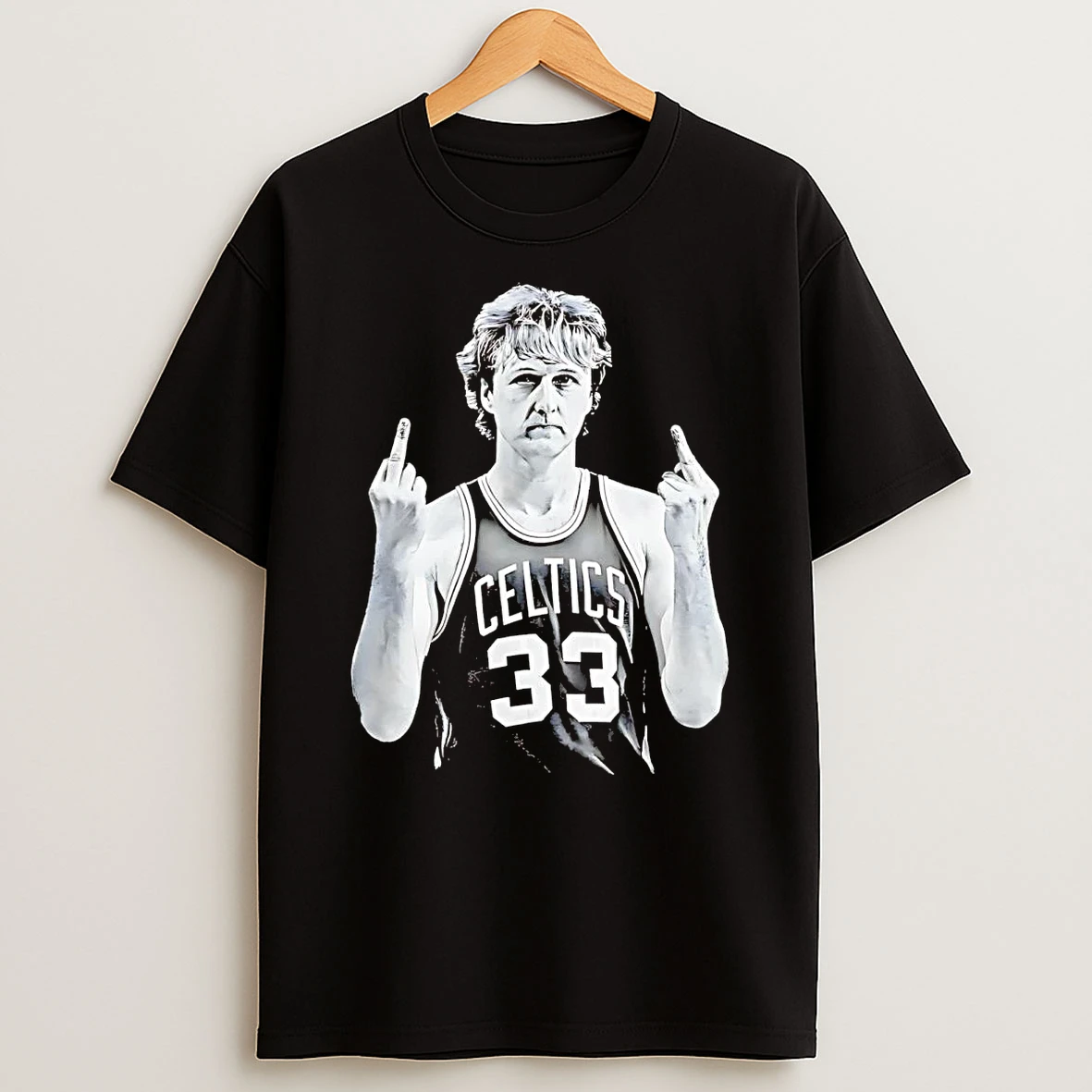 Larry Bird Legend Middle Finger T Shirt