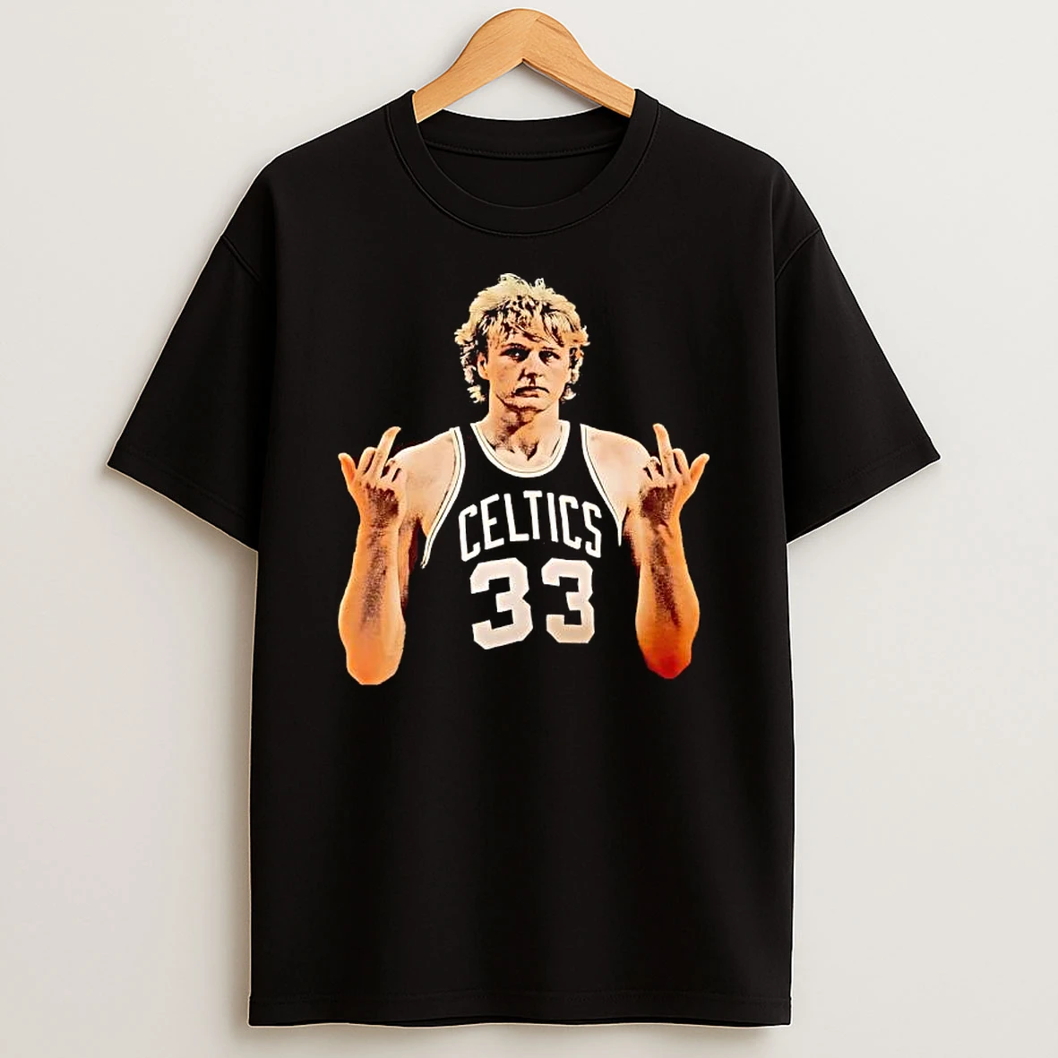 Larry Bird Number 33 Boston Celtics Jersey T Shirt