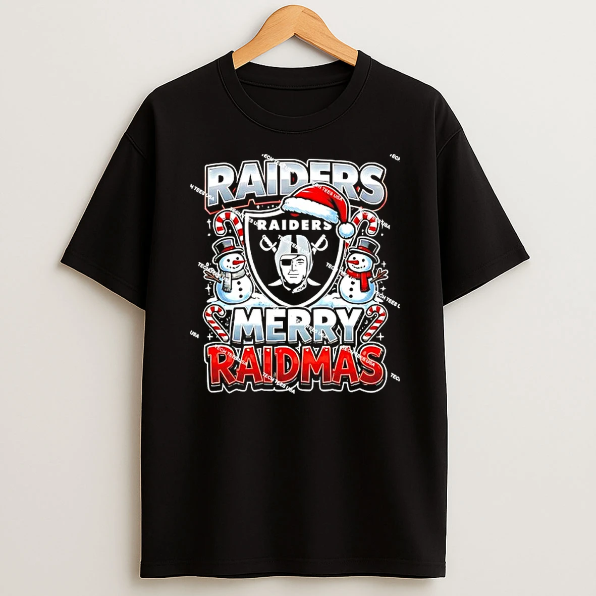 Las Vegas Raiders Football Merry Raidmas Christmas Holiday T Shirt